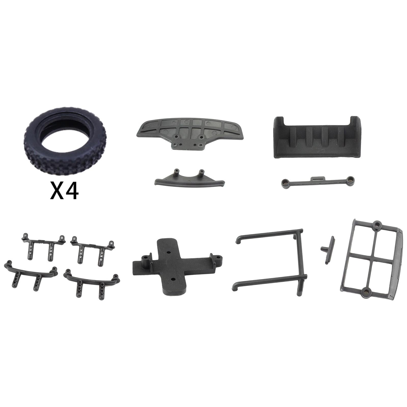 4xRC Spare Upgrade Kit for WLtoys K979 K989 284131 1/28 Buggy RC Tires Skin