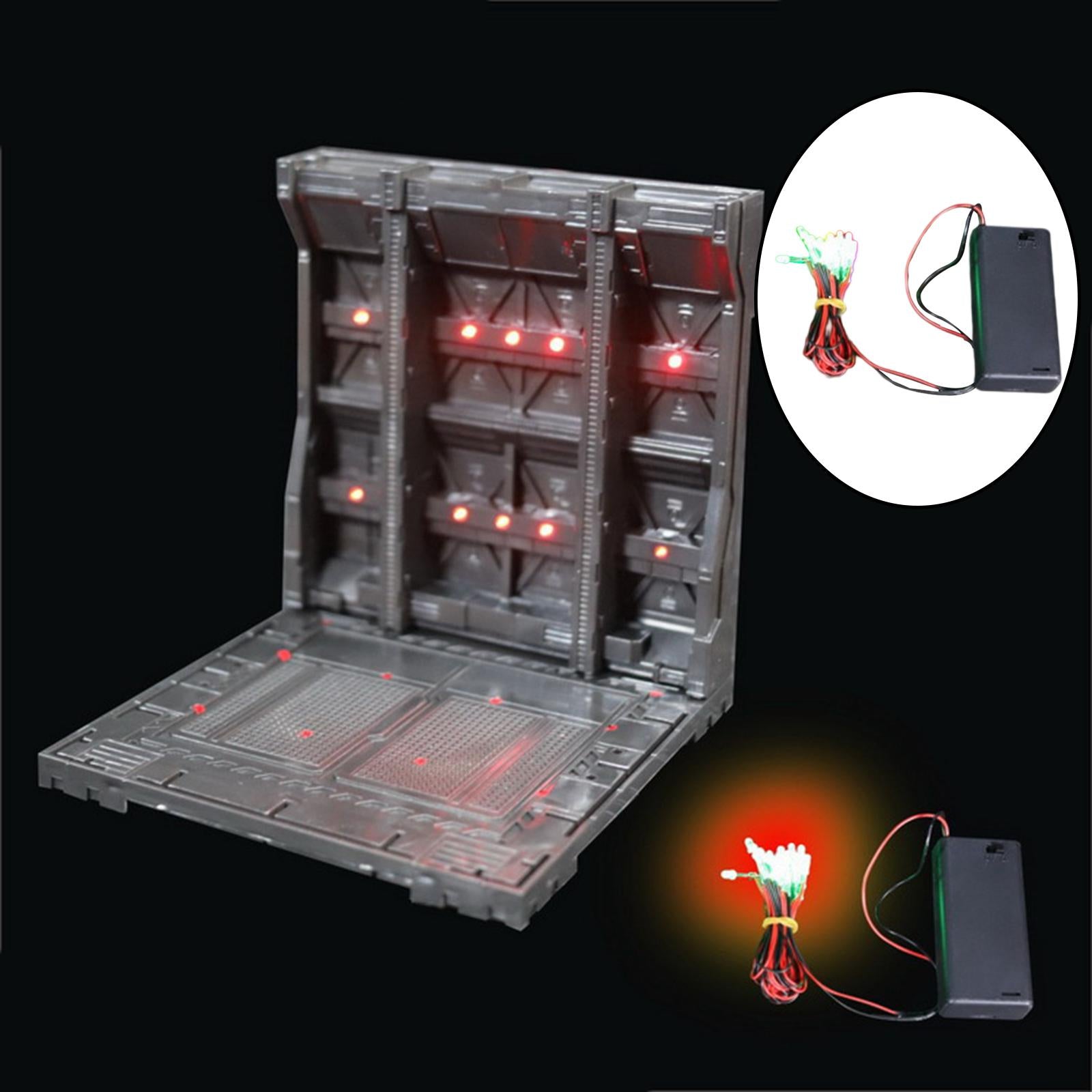 Colourful Light Strips for Action Figure Base Militaries Model Red