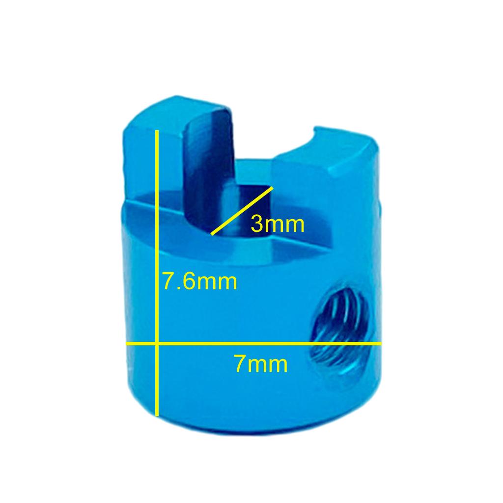 3xRC Boat Drive Metal Dog Shaft for RC Boat Drive Shaft Parts 3mm blue