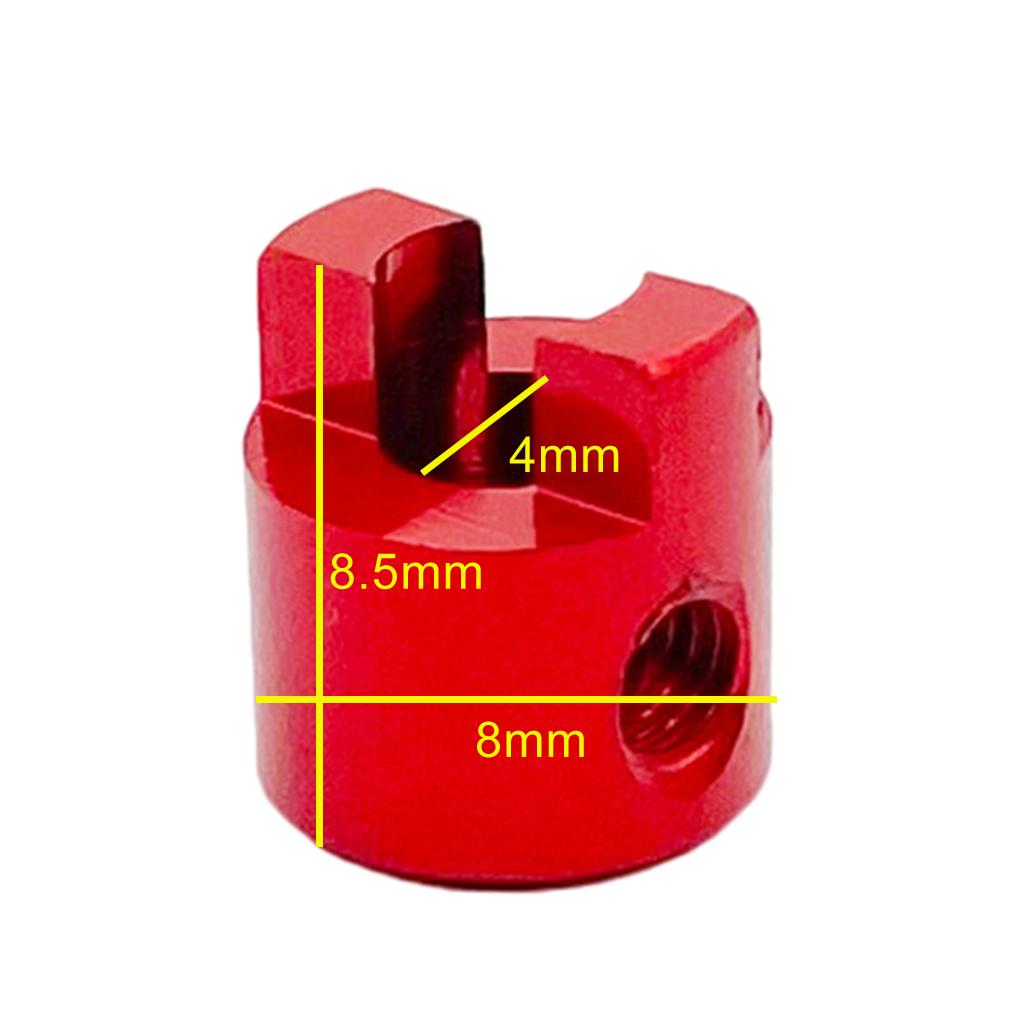 3xRC Boat Drive Metal Dog Shaft for RC Boat Drive Shaft Parts 4mm red