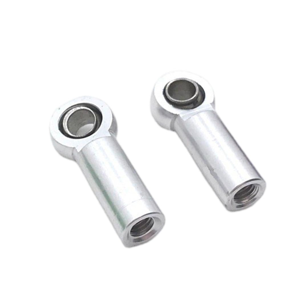 2xRC Tie Rod End Ball Joint Spare Parts for 1/8 Crawler Universal Silver