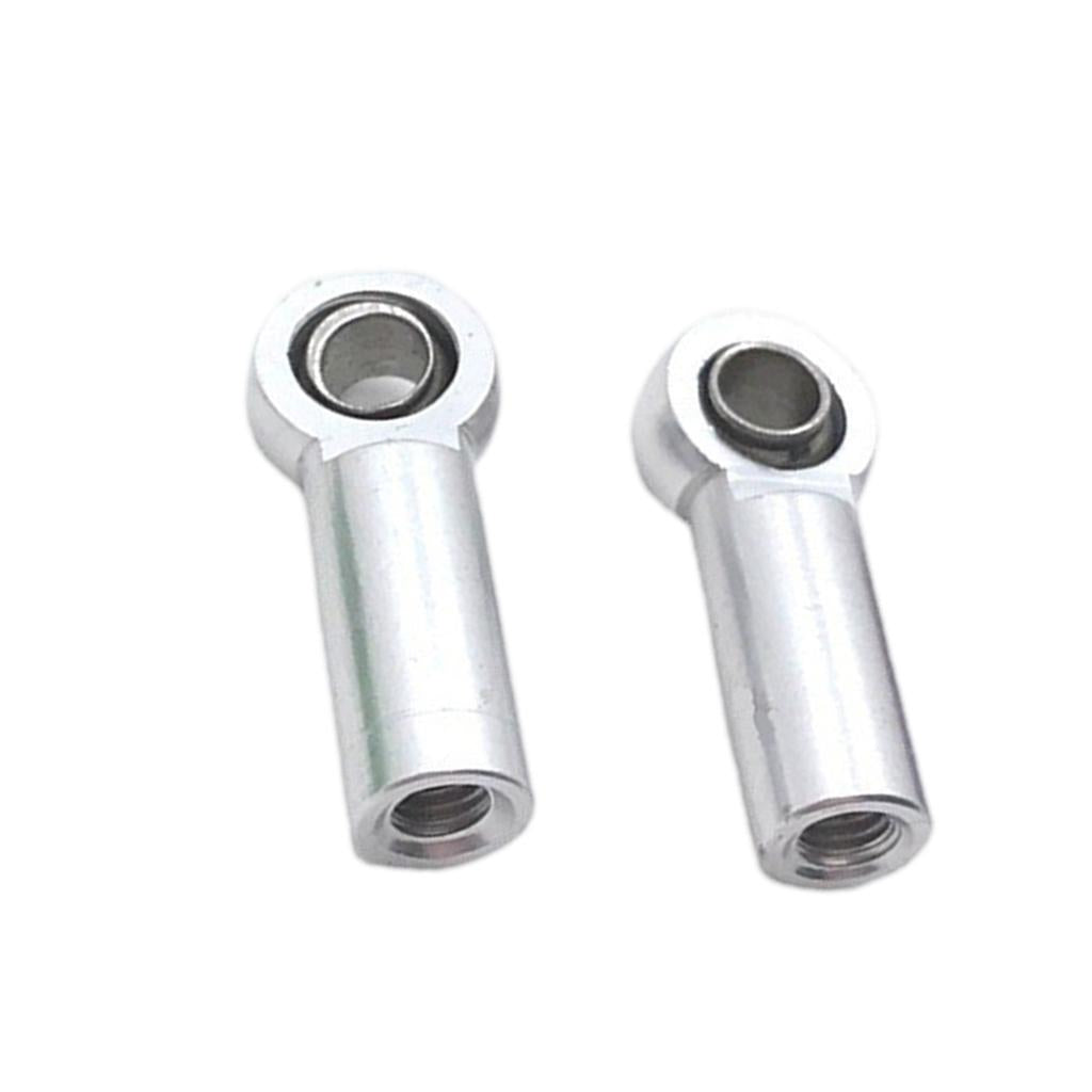 3xRC Tie Rod End Ball Joint Spare Parts for 1/8 Crawler Universal Silver