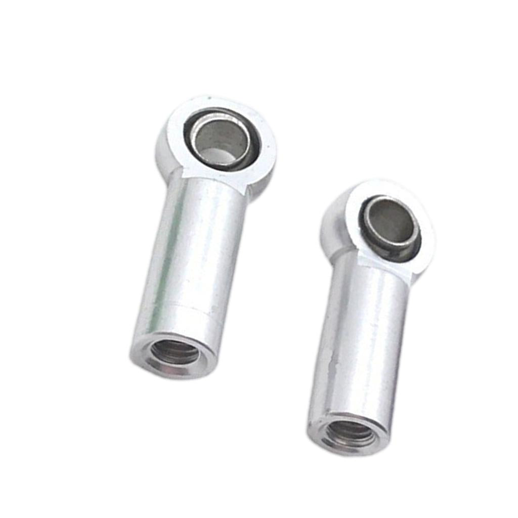 4xRC Tie Rod End Ball Joint Spare Parts for 1/8 Crawler Universal Silver