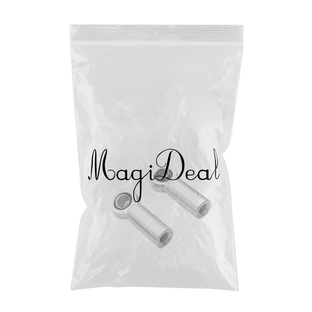 2xRC Tie Rod End Ball Joint Spare Parts for 1/8 Crawler Universal Silver