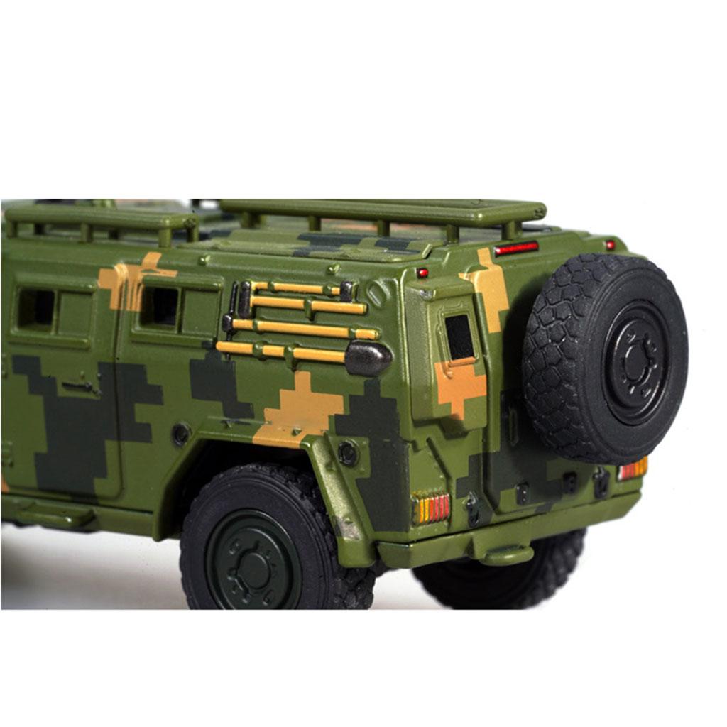 Diecast Alloy Armor Truck Miniature 1/64 Model Birthday Gift Collection
