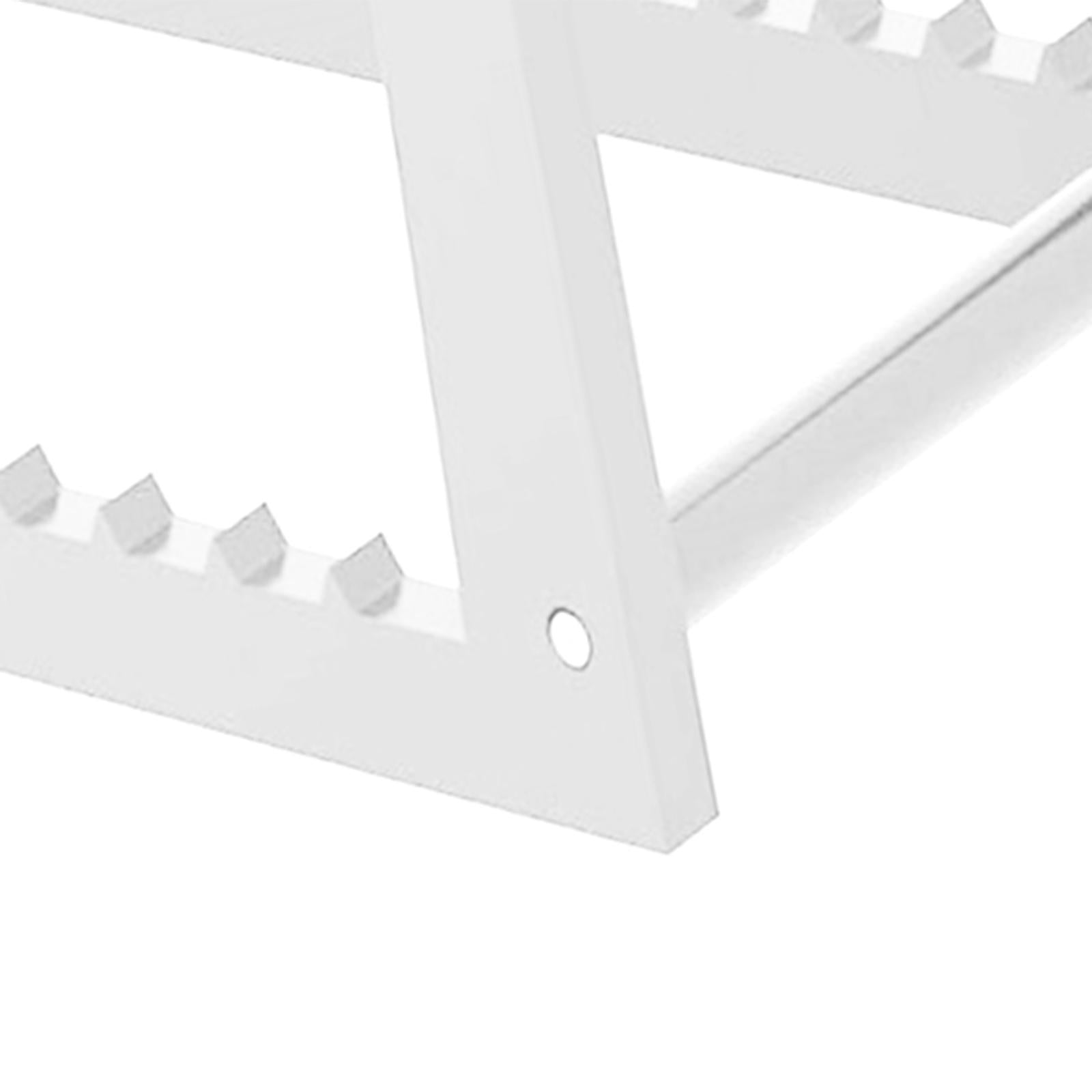 Acrylic Vinyl Record Stand Modern Oblique Organizer Album Storage White