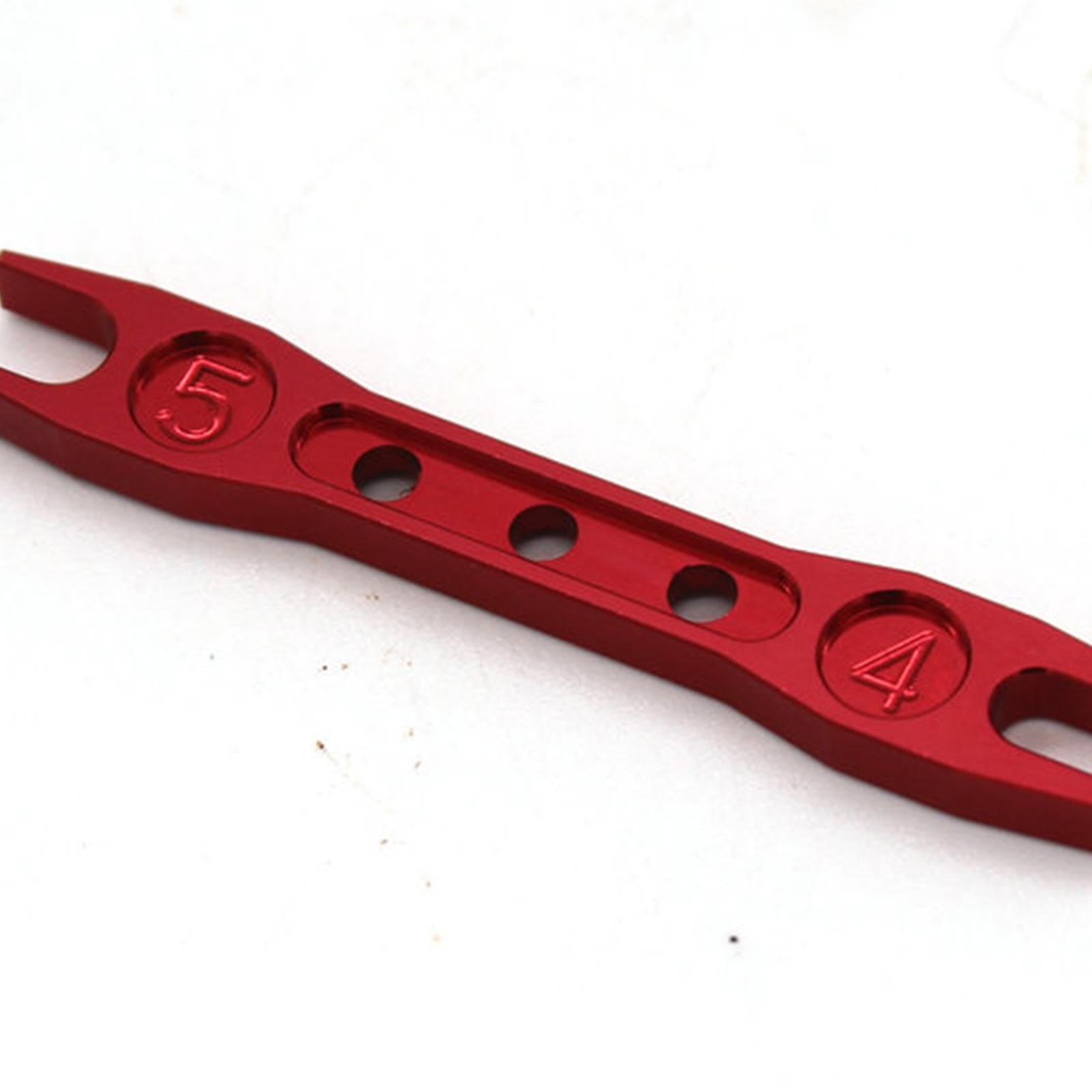 4xMini Open-End Wrench Spanner 1:12 1/12 Portable 4mm 5mm for 124016 124019 Red