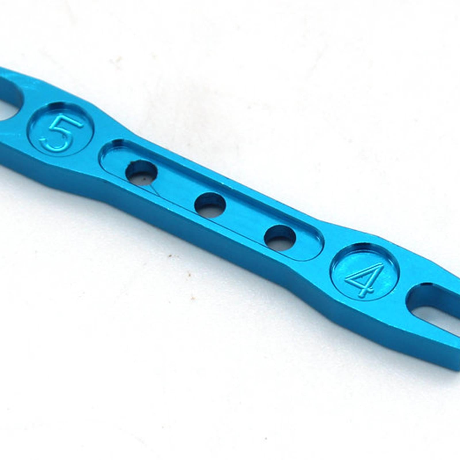 3xMini Open-End Wrench Spanner 1:12 1/12 Portable 4mm 5mm for 124016 124019 Blue