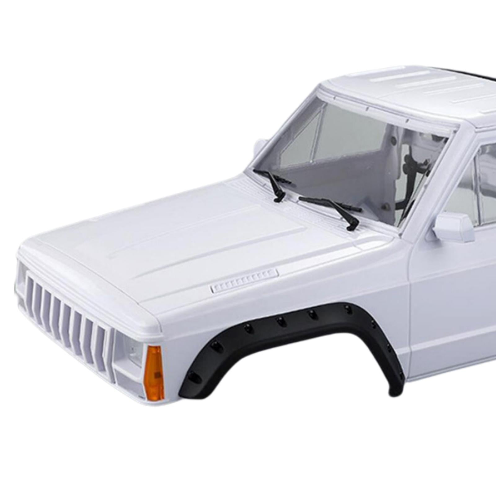 Body Cab&Back-Half Cage Upgrade for 1/10 RC Crawler Car 313, 324mm Wheelbase White