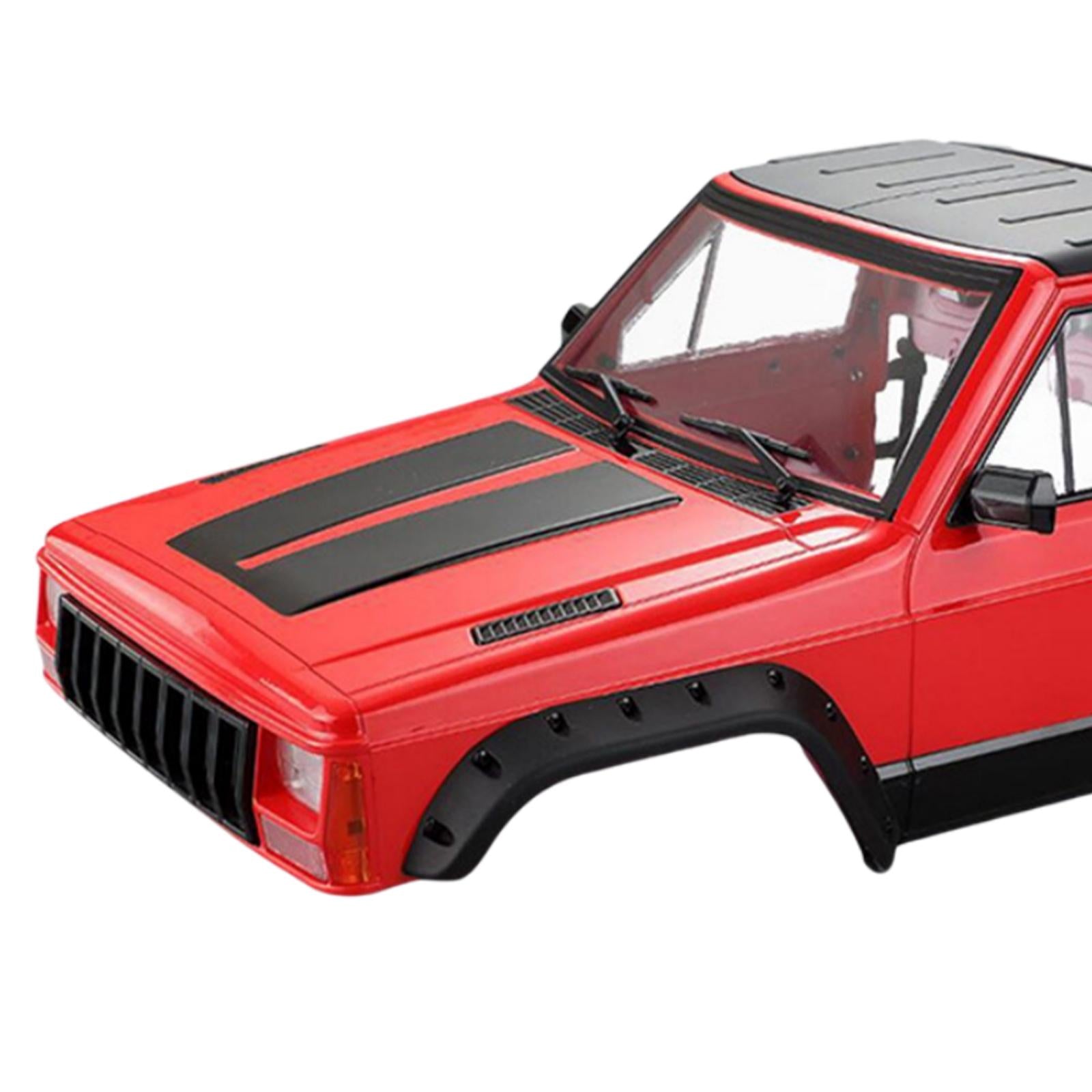 Body Cab&Back-Half Cage Upgrade for 1/10 RC Crawler Car 313, 324mm Wheelbase Red