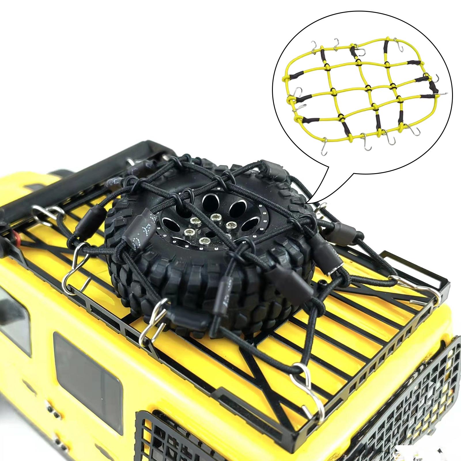 Decoration Luggage Net Net Window Simulated 1:24 for SCX24 Replacements Yellow