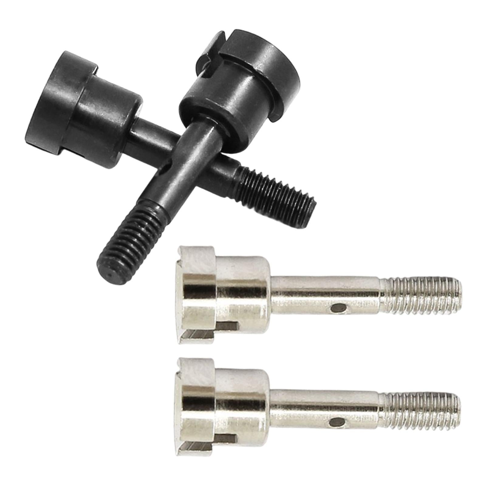 4x2 Pieces 1:16 Scale Metal Wheel Shafts Upgrade for HSP 94186 94286 DIY Parts Black