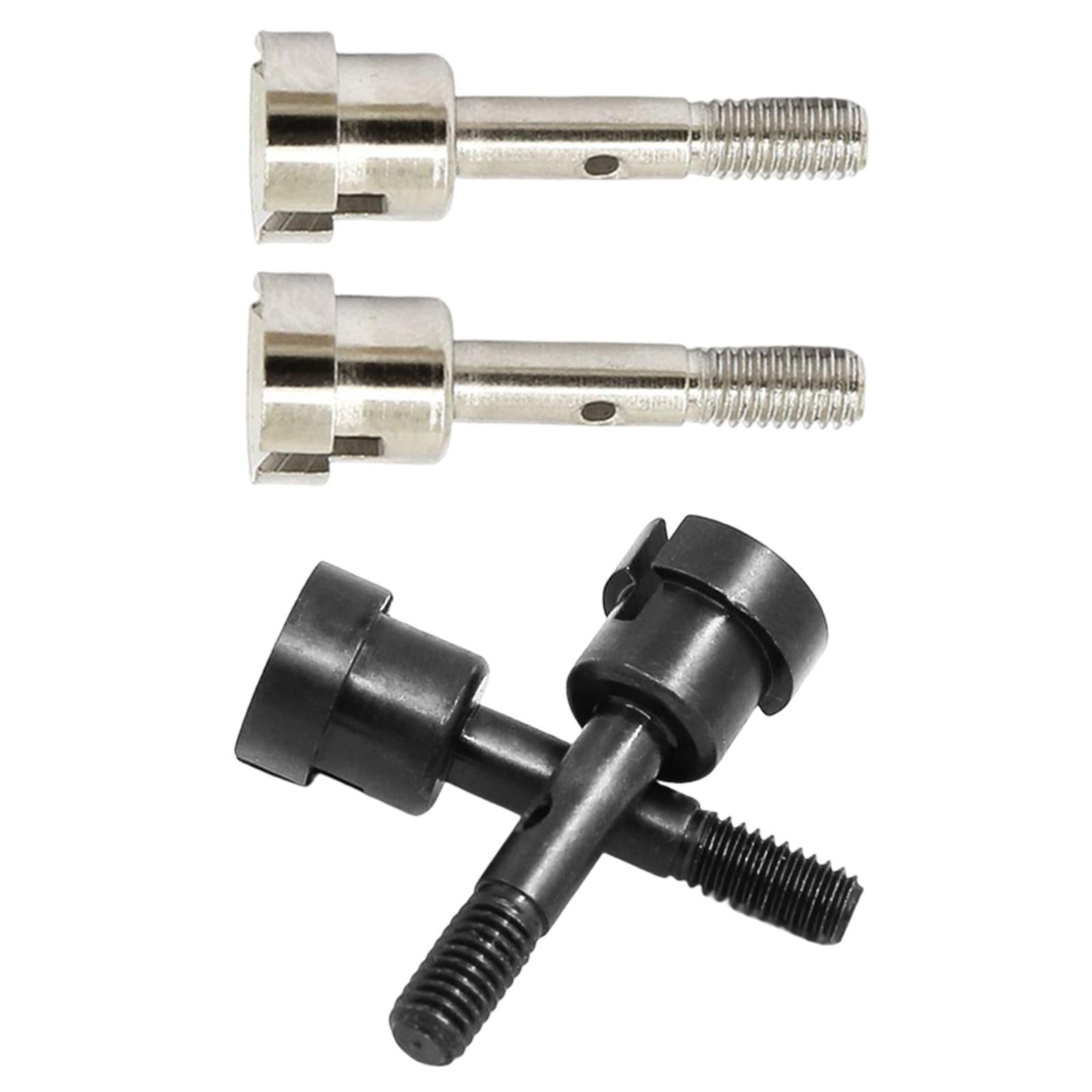4x2 Pieces 1:16 Scale Metal Wheel Shafts Upgrade for HSP 94186 94286 DIY Parts Black