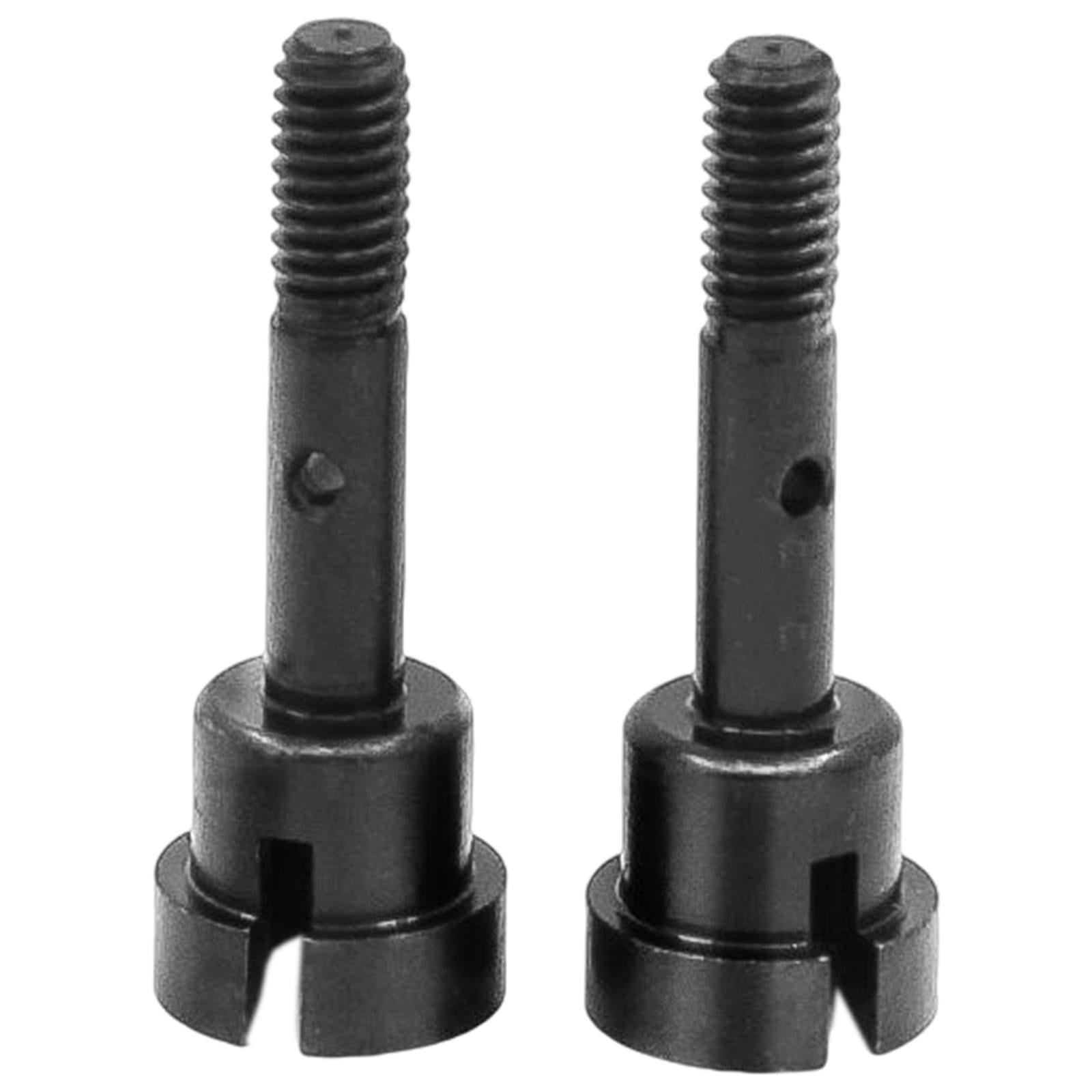 2x2 Pieces 1:16 Scale Metal Wheel Shafts Upgrade for HSP 94186 94286 DIY Parts Black