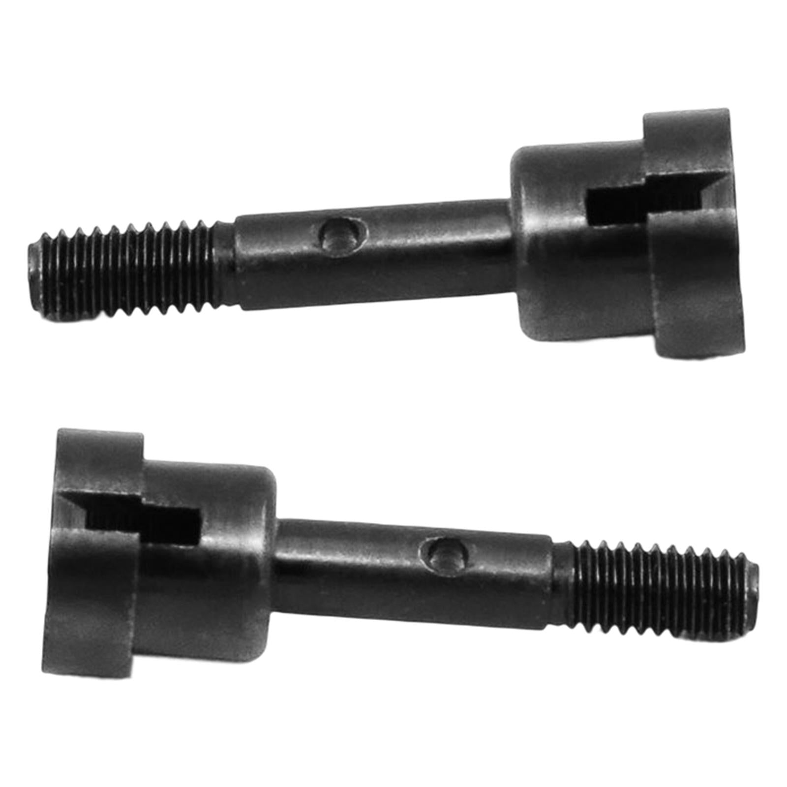 4x2 Pieces 1:16 Scale Metal Wheel Shafts Upgrade for HSP 94186 94286 DIY Parts Black