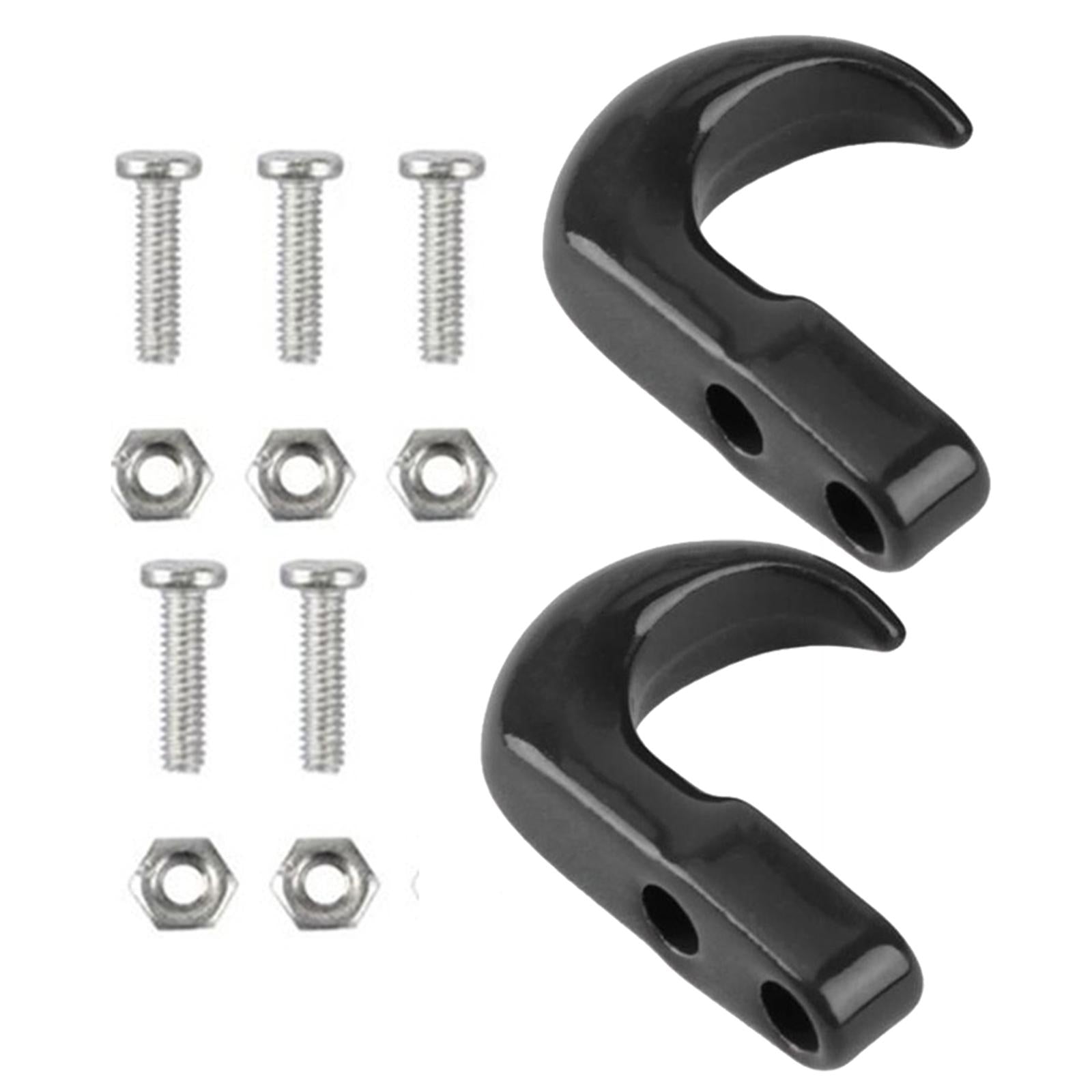 2x2x 1/24 Tow Shackle Rescue Hook Spare for Axial SCX24 Trucks Accessories Black