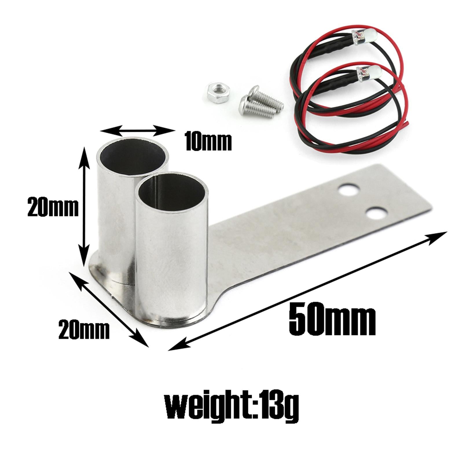 4x1/10 RC Car Simulation Exhaust Pipe Metal Tail Throat for HSP 94123 Crawler C