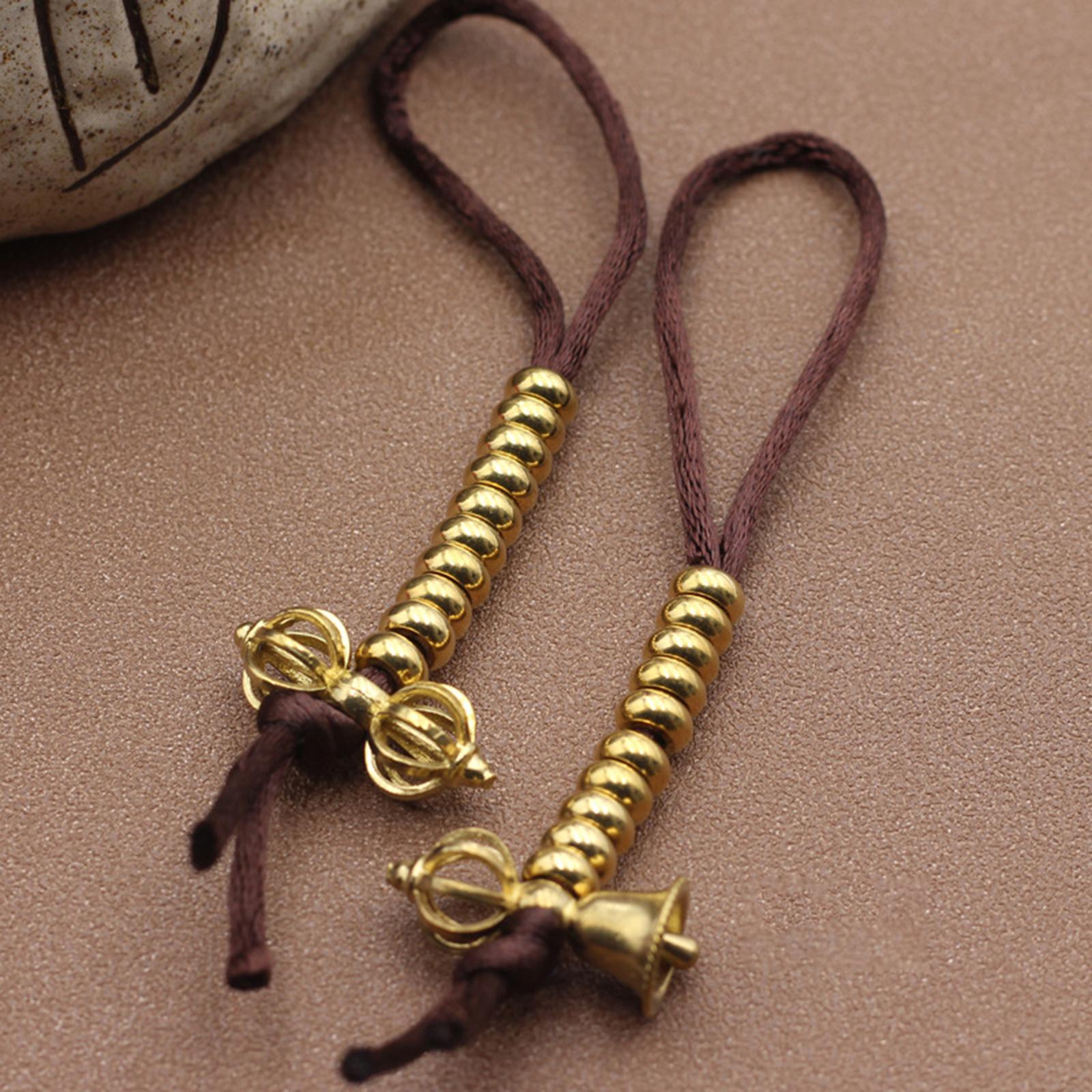 3xTibetan Counter Buddhaism Counter Prayer Beads for Mala Meditation L Gold