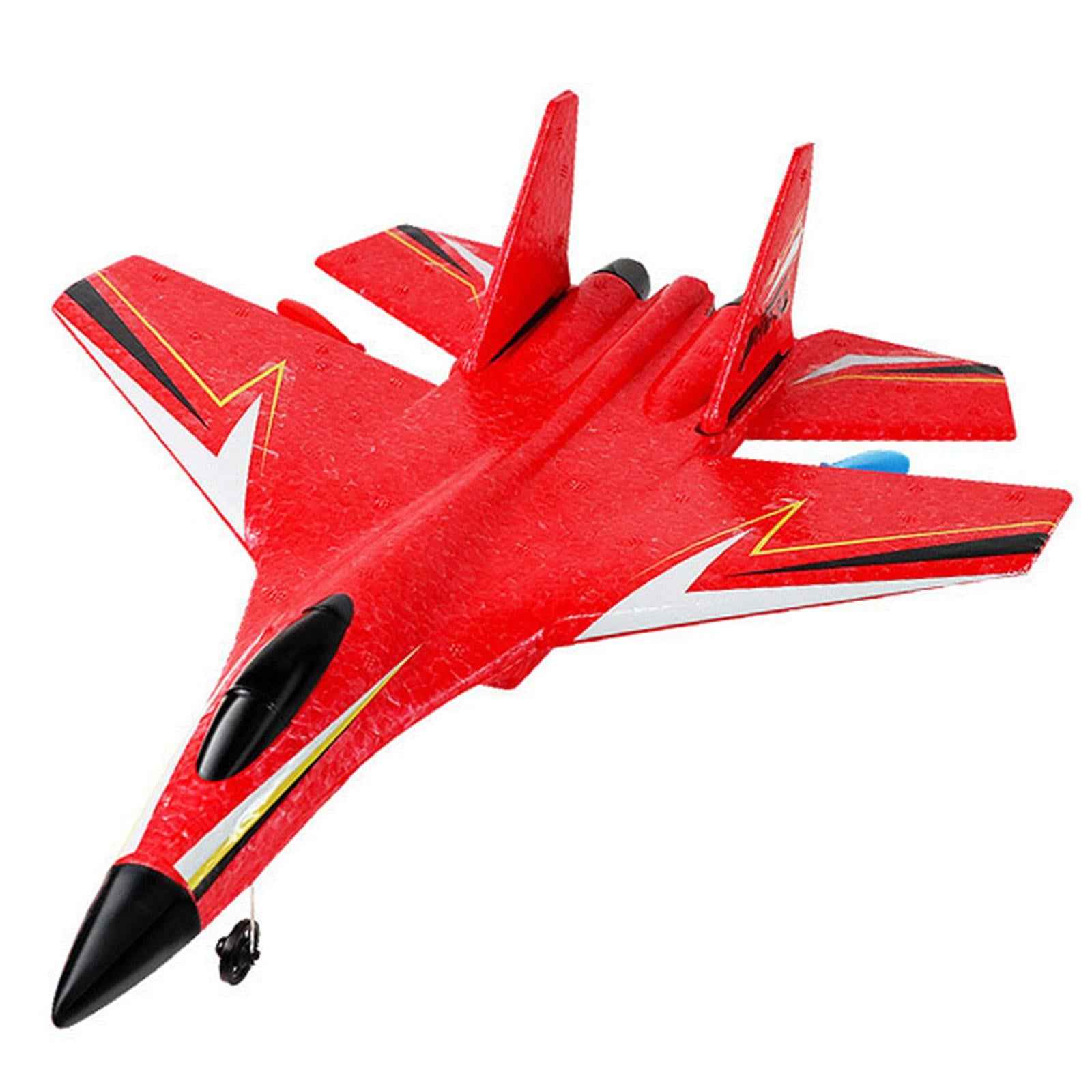 2.4G 2CH RC Fixed Wing Plane Anti Collision for Boys Girls Children Red