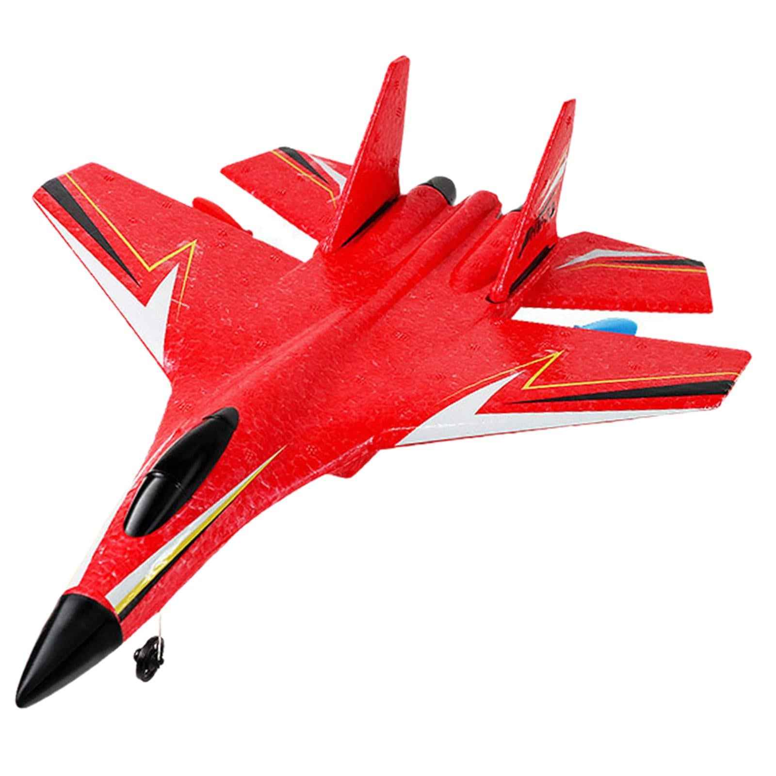 2.4G 2CH RC Fixed Wing Plane Anti Collision for Boys Girls Children Red