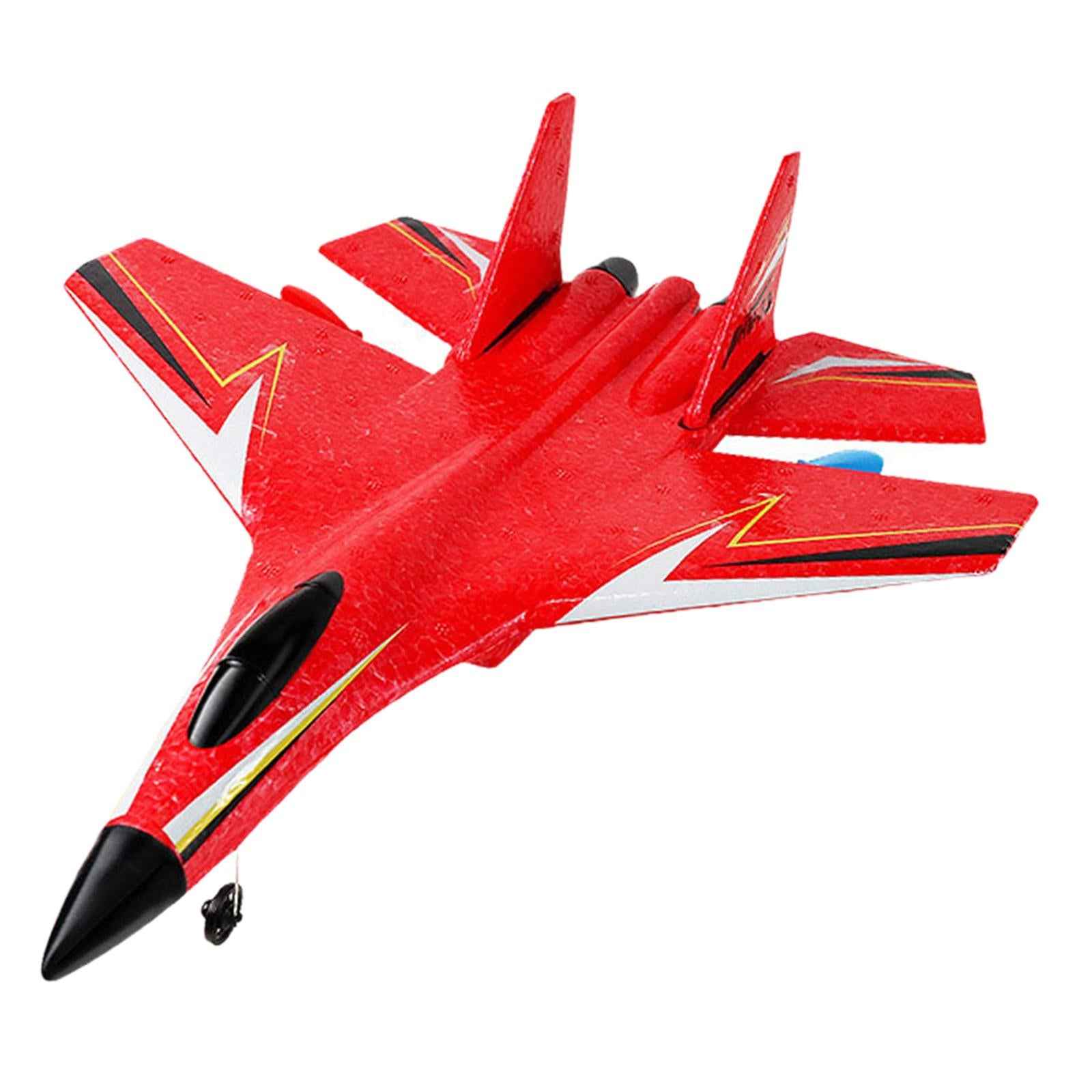 2.4G 2CH RC Fixed Wing Plane Anti Collision for Boys Girls Children Red