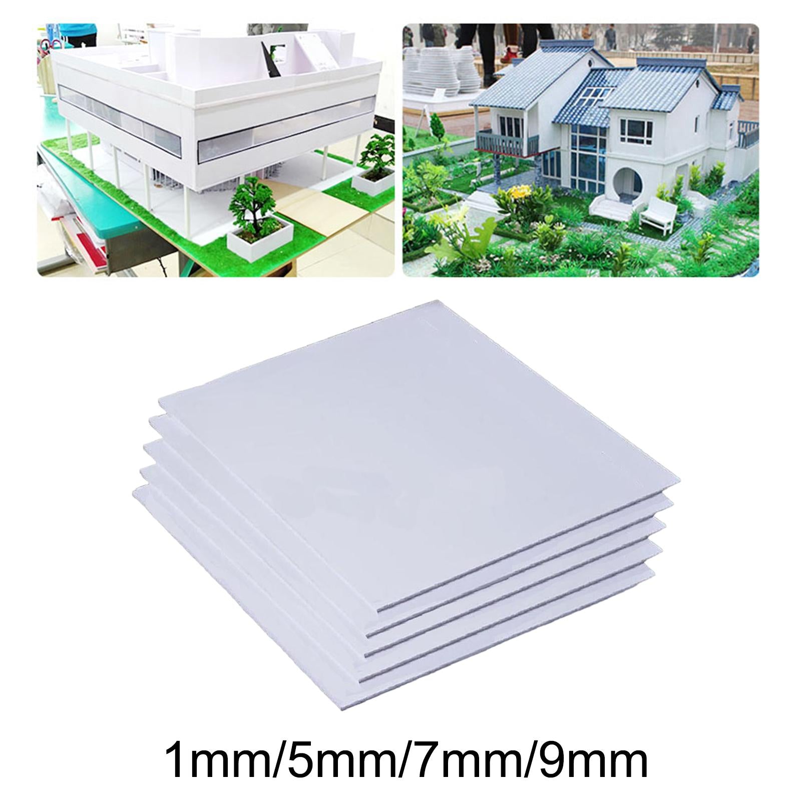 2x5x Miniature Square Blocks DIY Landscape Scenery Building Craft Board Foam 10cmx10cmx0.1cm
