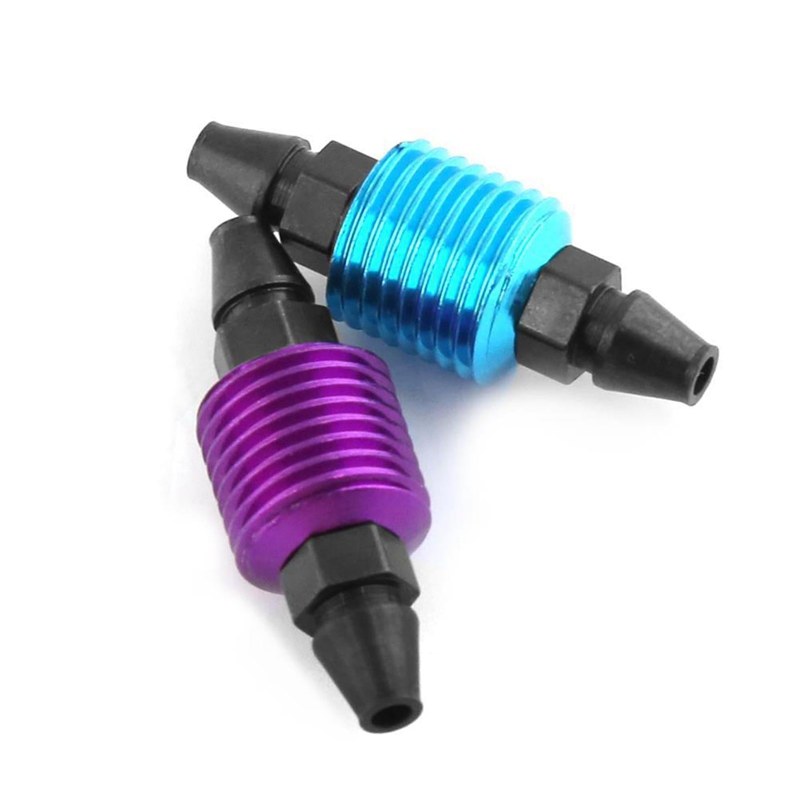 3xAluminum Alloy RC Oil Fuel Tank Filter for HSP 94122 94188 RC Car Upgrade Blue