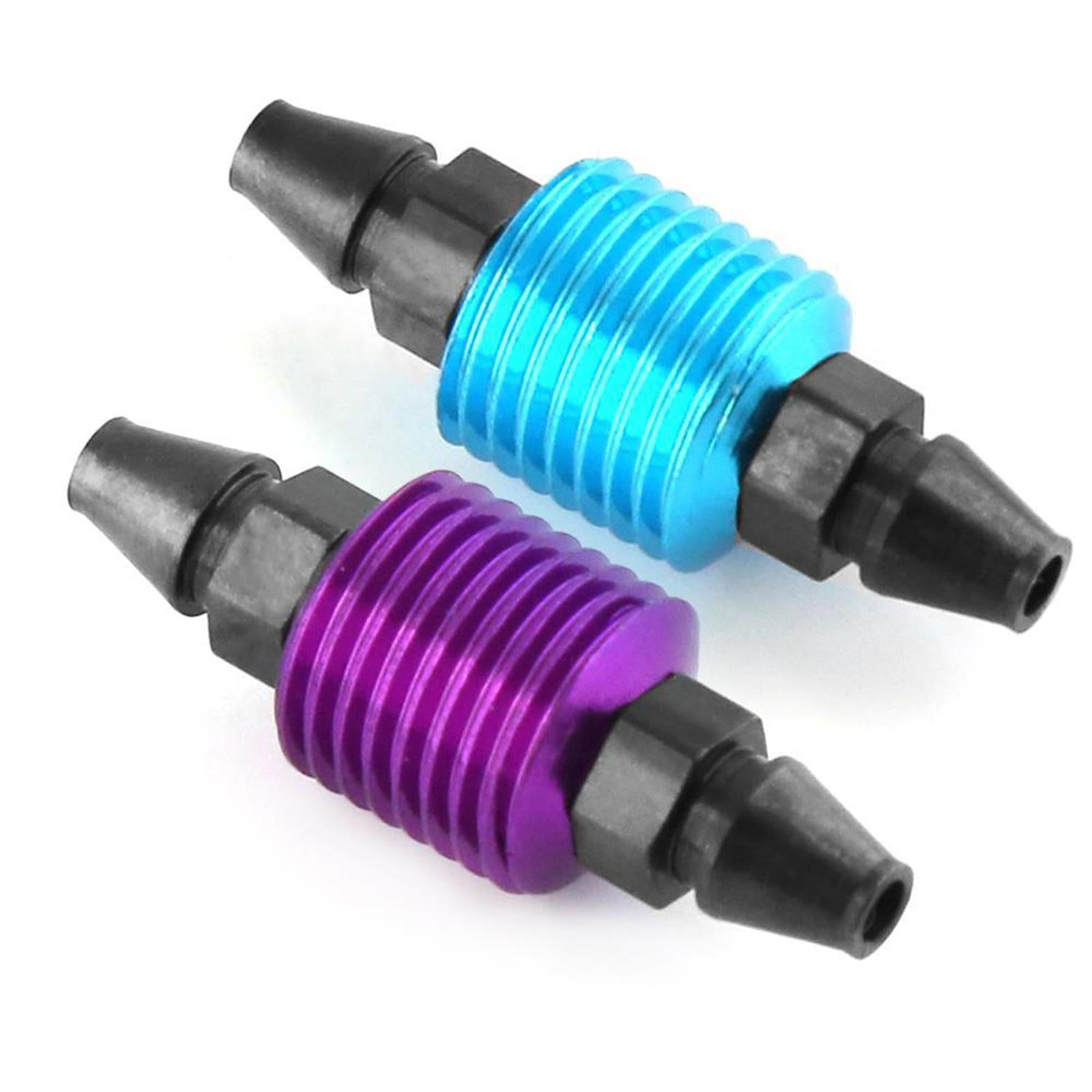 3xAluminum Alloy RC Oil Fuel Tank Filter for HSP 94122 94188 RC Car Upgrade Blue