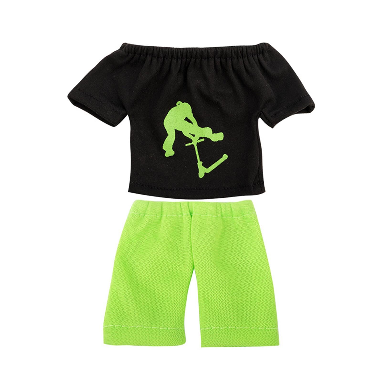 4xMini Finger Toy Set Finger Trousers and Tops Sensory Activity Skateboard