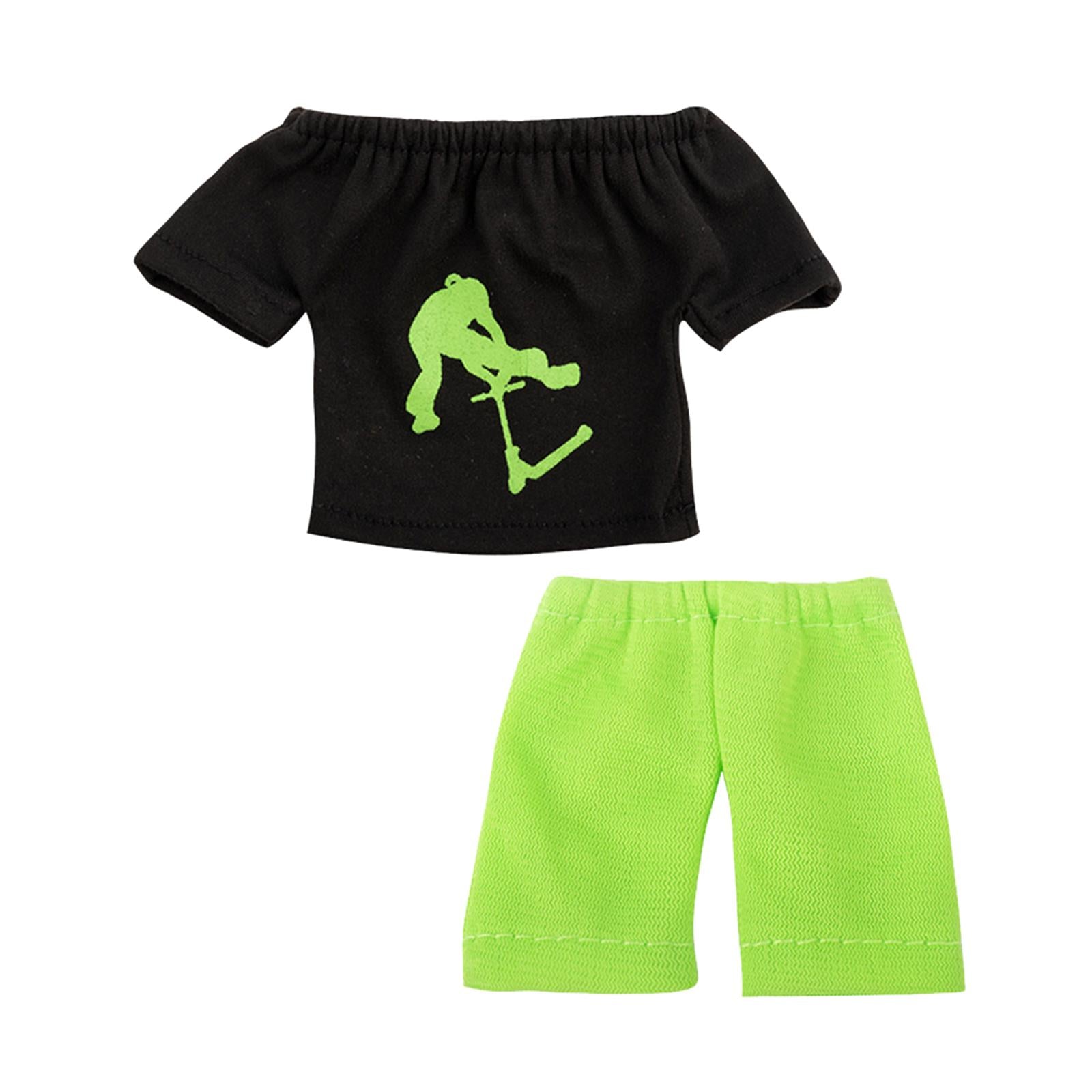 4xMini Finger Toy Set Finger Trousers and Tops Sensory Activity Skateboard