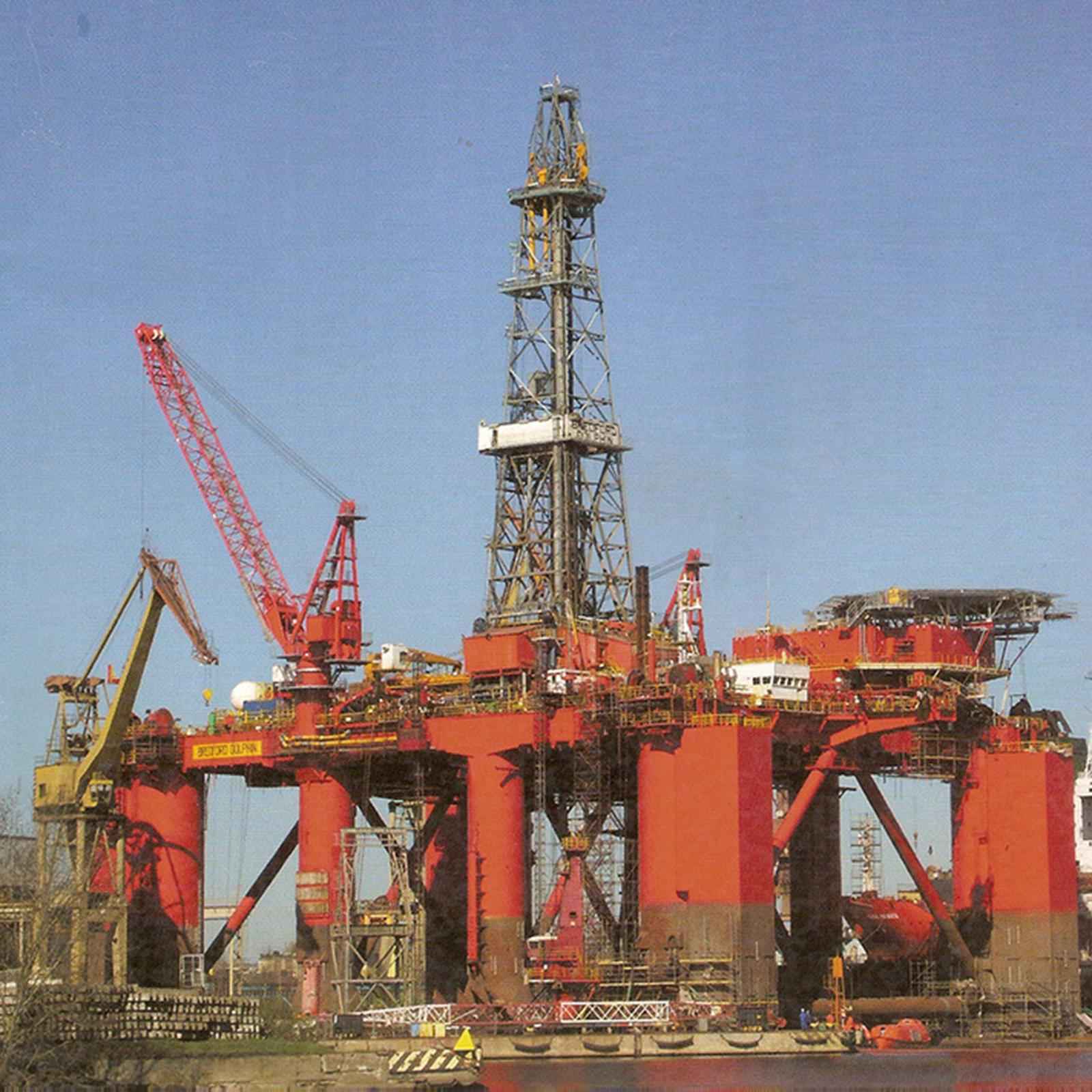3D 1/400 DIY Semi Submersible Oil Drilling Platform Model Creative Gift