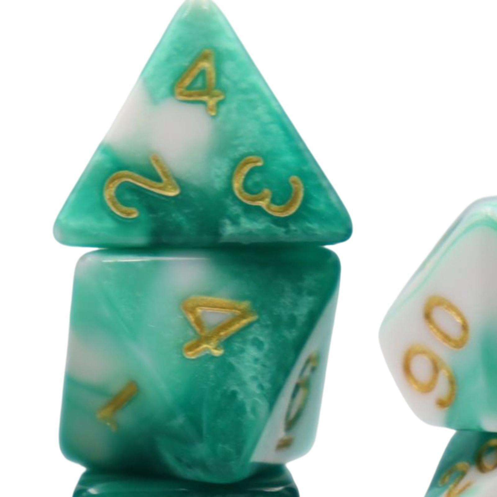 4x7 Pieces Polyhedral Dices Multisided Dice RPG Dice Set Dices Set for Parties