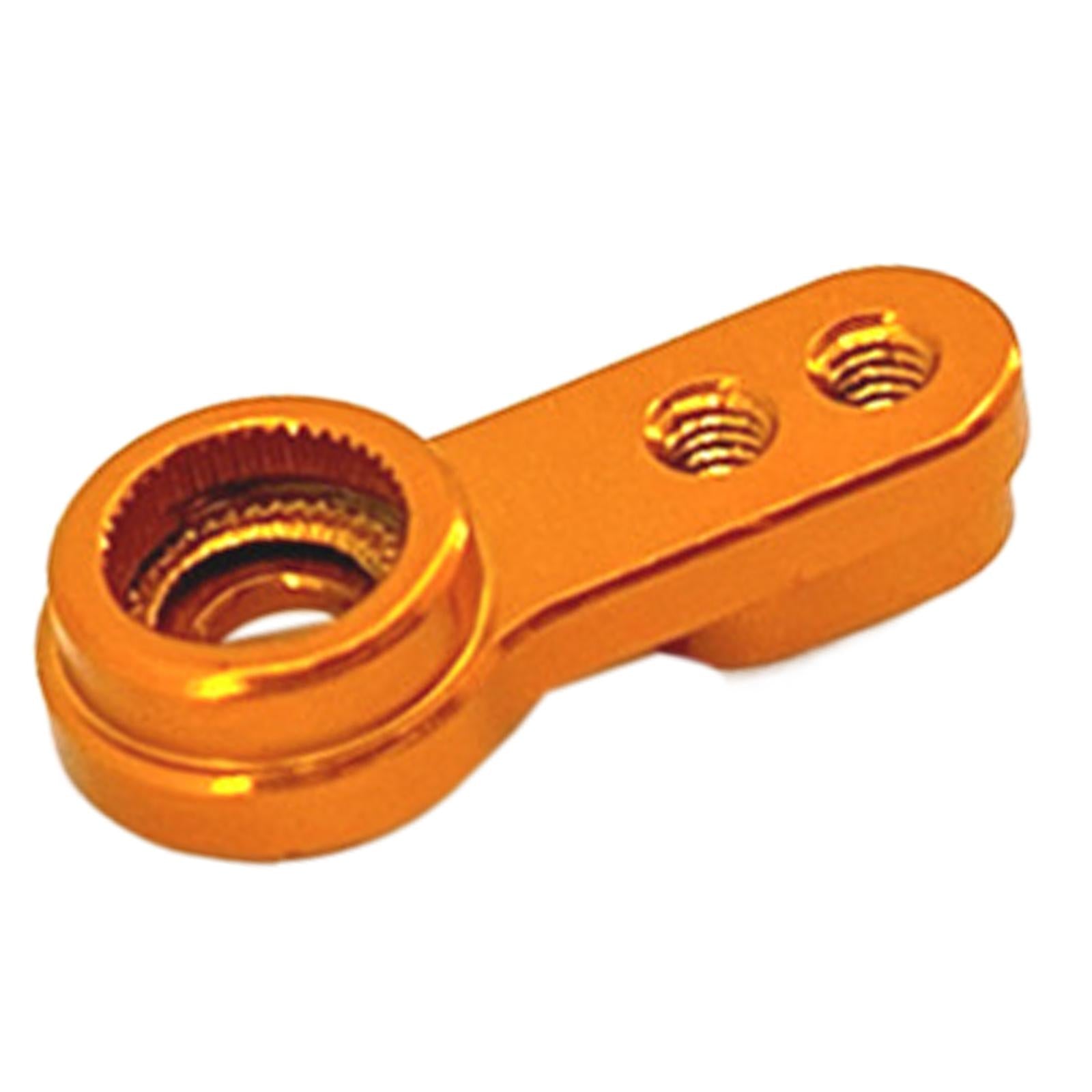 2xRC Car 1/24 Servo Arm Replacement Durable CNC Machined Aluminum Alloy Parts yellow