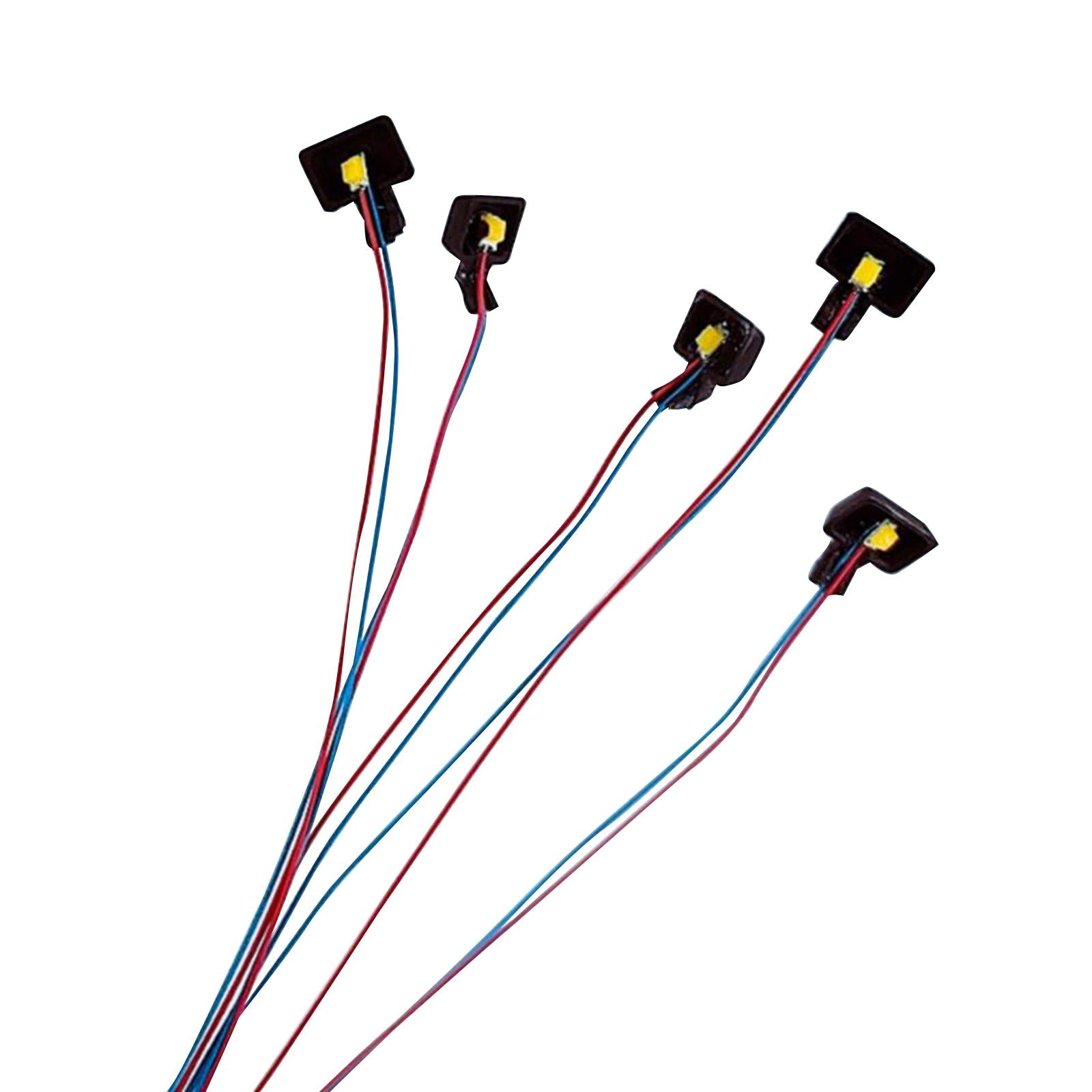 3x5 Pieces HO 1/87 Prewired Mini Lights 3V DIY Lamp SMD Lamp for Model Railway Warm