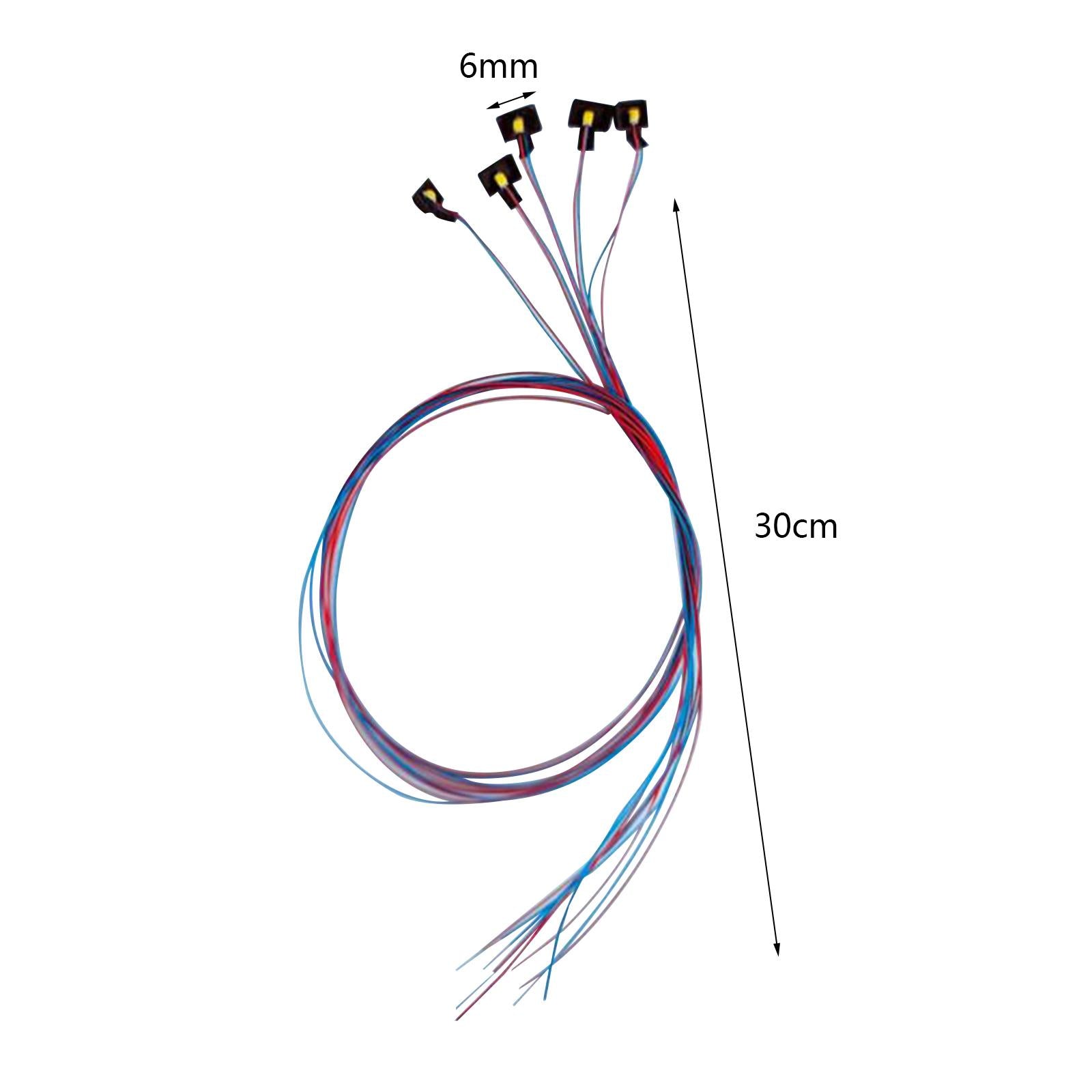 3x5 Pieces HO 1/87 Prewired Mini Lights 3V DIY Lamp SMD Lamp for Model Railway Warm