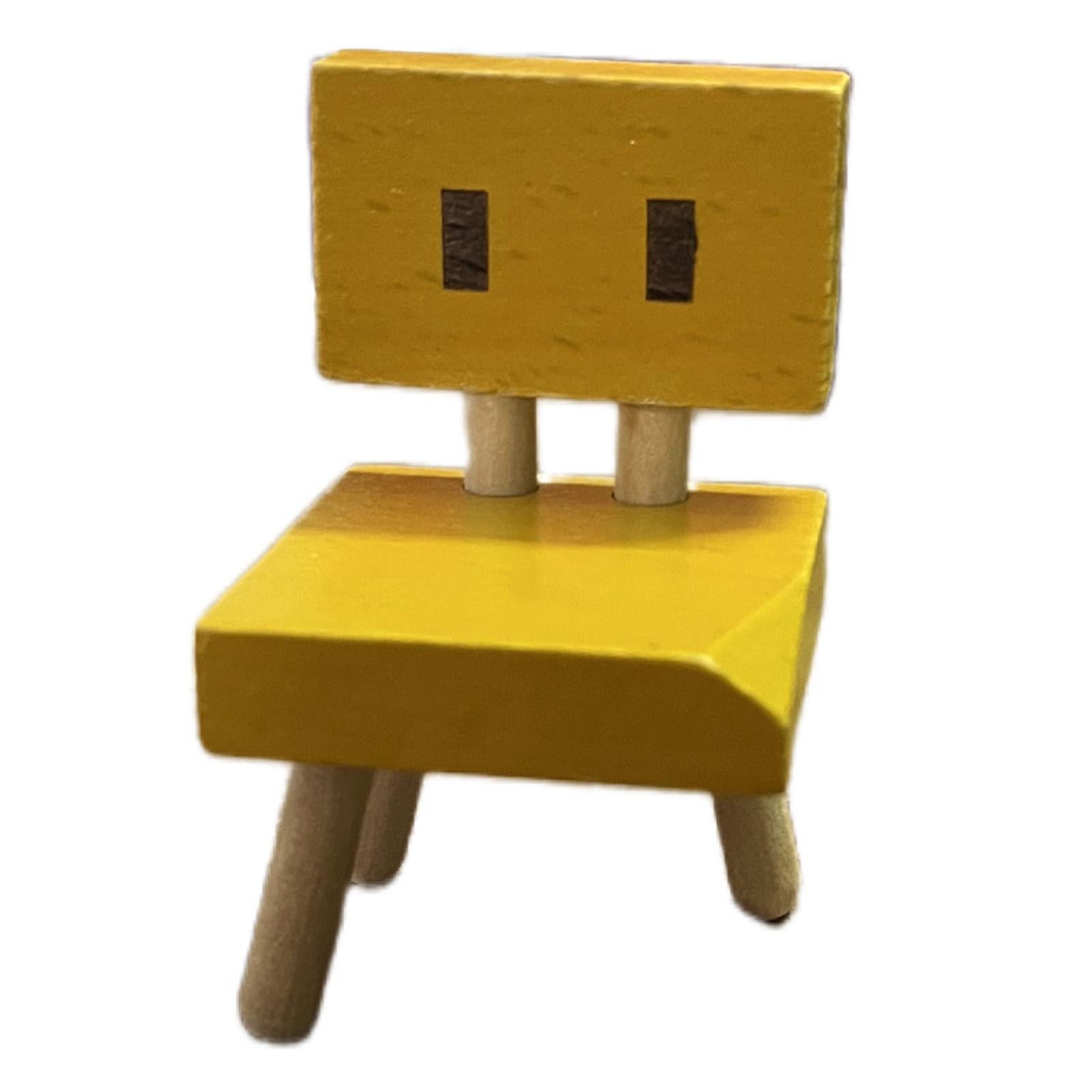 2xMini Small Chair Ornament Desktop Mini Chair for Desk Living Room Decoration