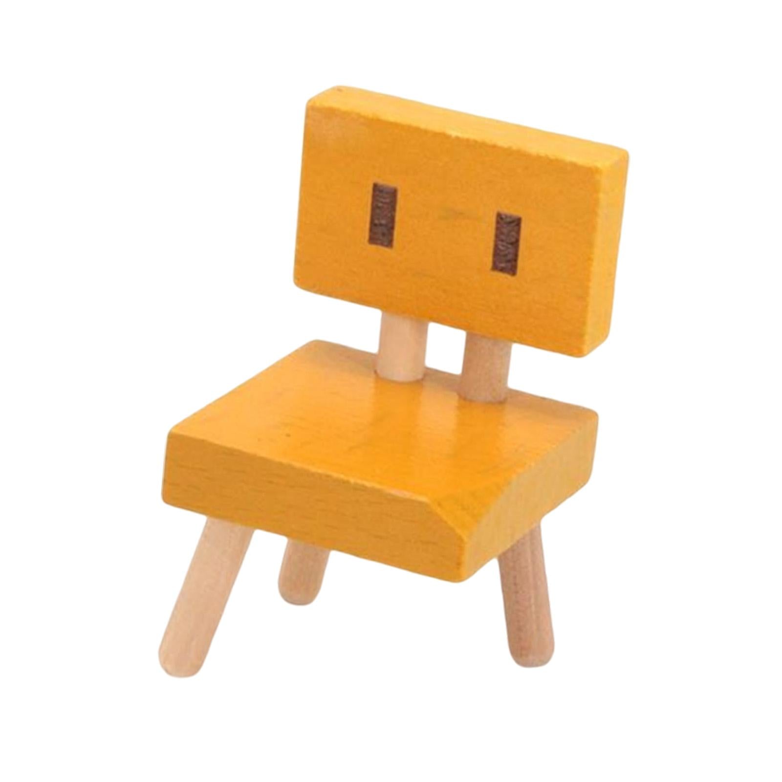 5xMini Small Chair Ornament Desktop Mini Chair for Desk Living Room Decoration
