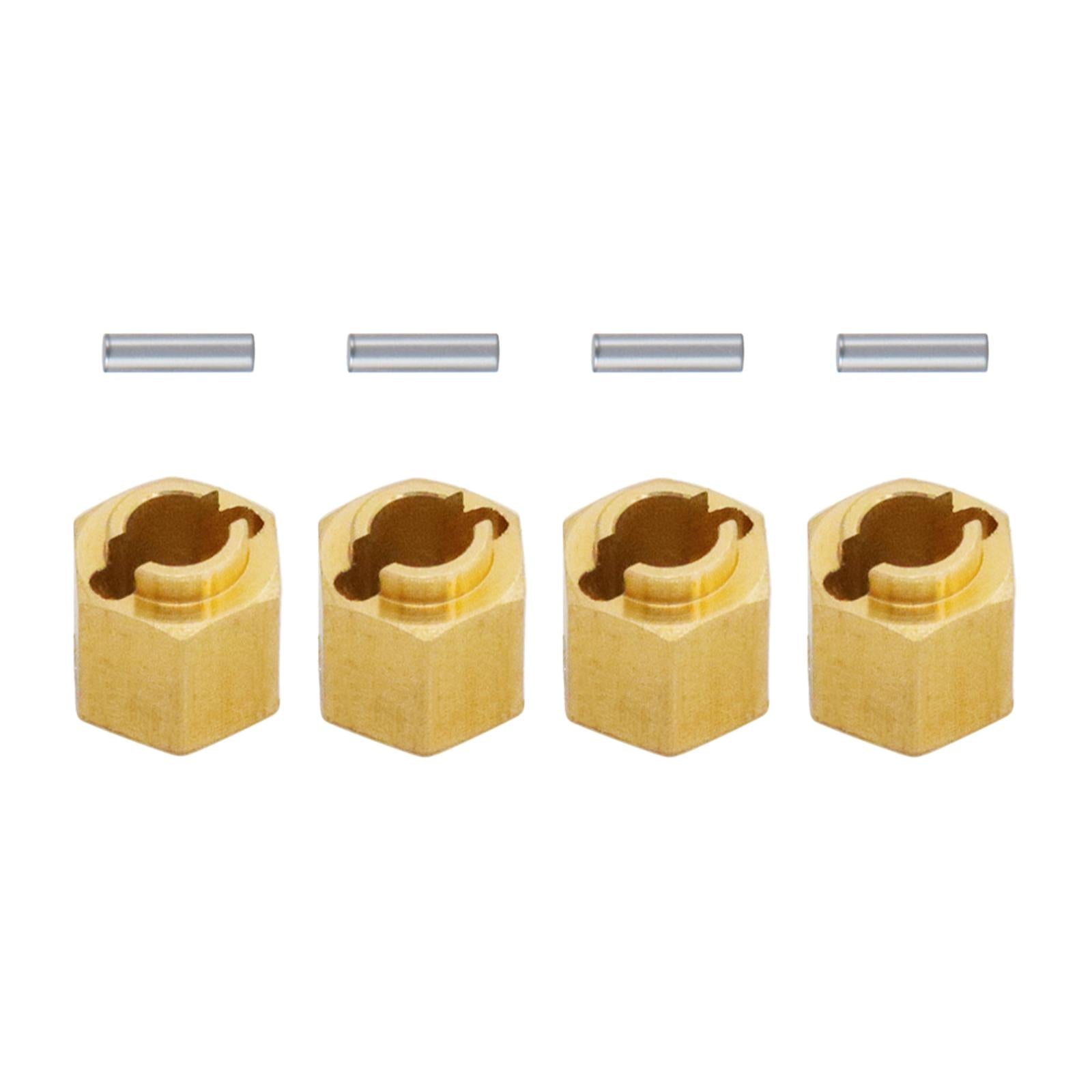 3x4Pcs RC Hex Wheel Hubs Universal hex Adapter for 1/18 Scale RC Crawler 6mm