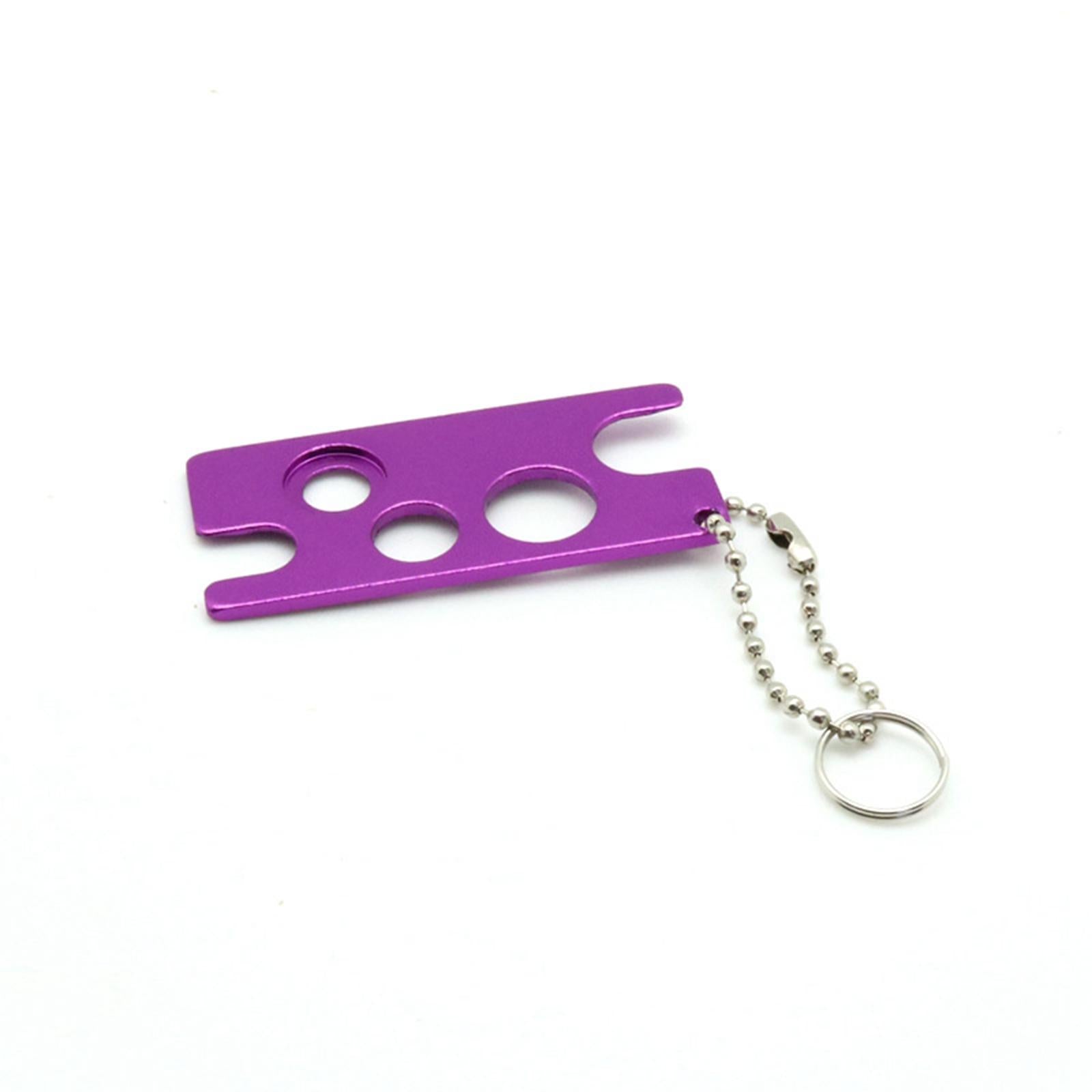 2xEssential Oil Bottle Opener with Keychain Universal Cap Remover Accessory Violet