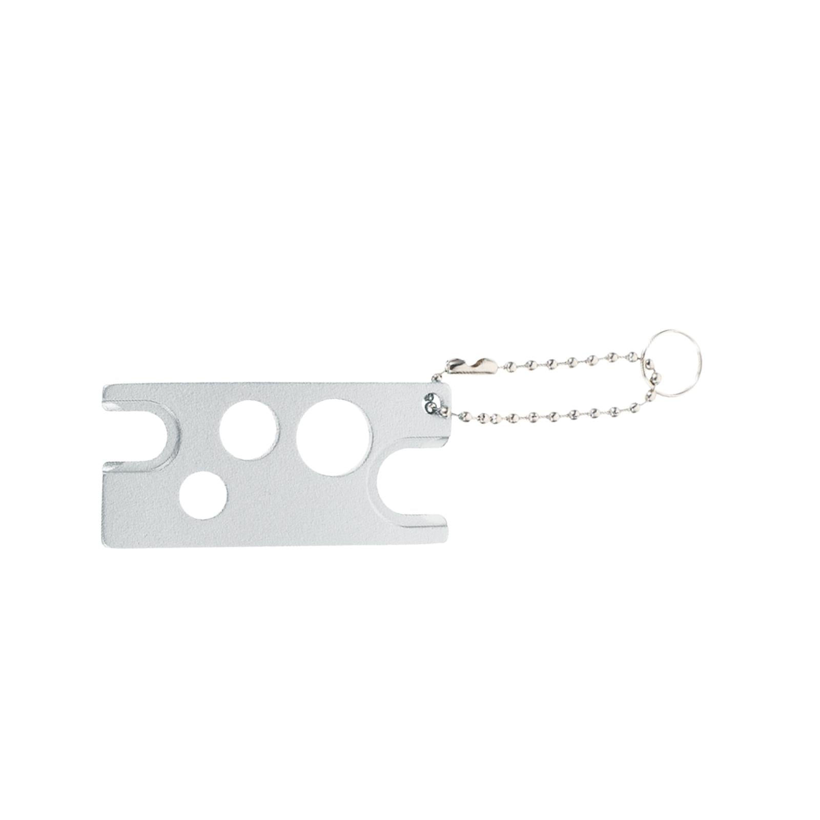 2xEssential Oil Bottle Opener with Keychain Universal Cap Remover Accessory Argent