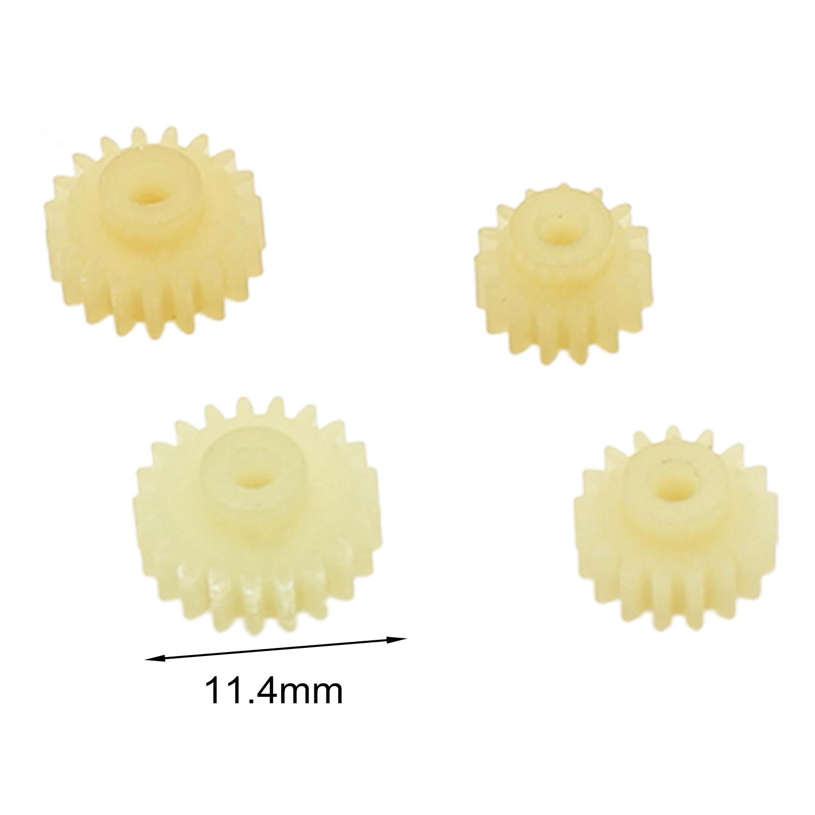4x4Pcs RC Car Gear RC Car Pinion Gear for Wltoys 284131 1:28 Crawler DIY Parts