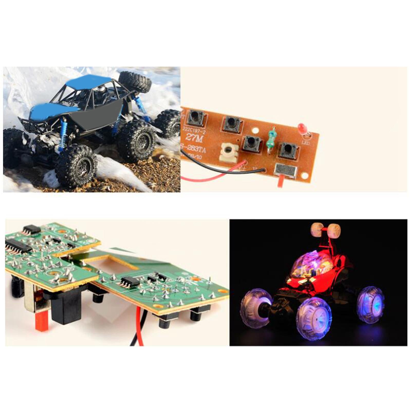 2xRemote Control Circuit Board 4 Channels for RC Truck Toy DIY RC Airplane Toy