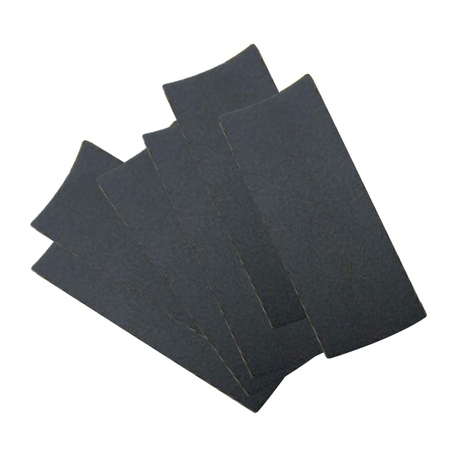 4x6Pcs Fingerboard Grip Tape Non Skid Accessories for Mini Skateboard Supplies Black