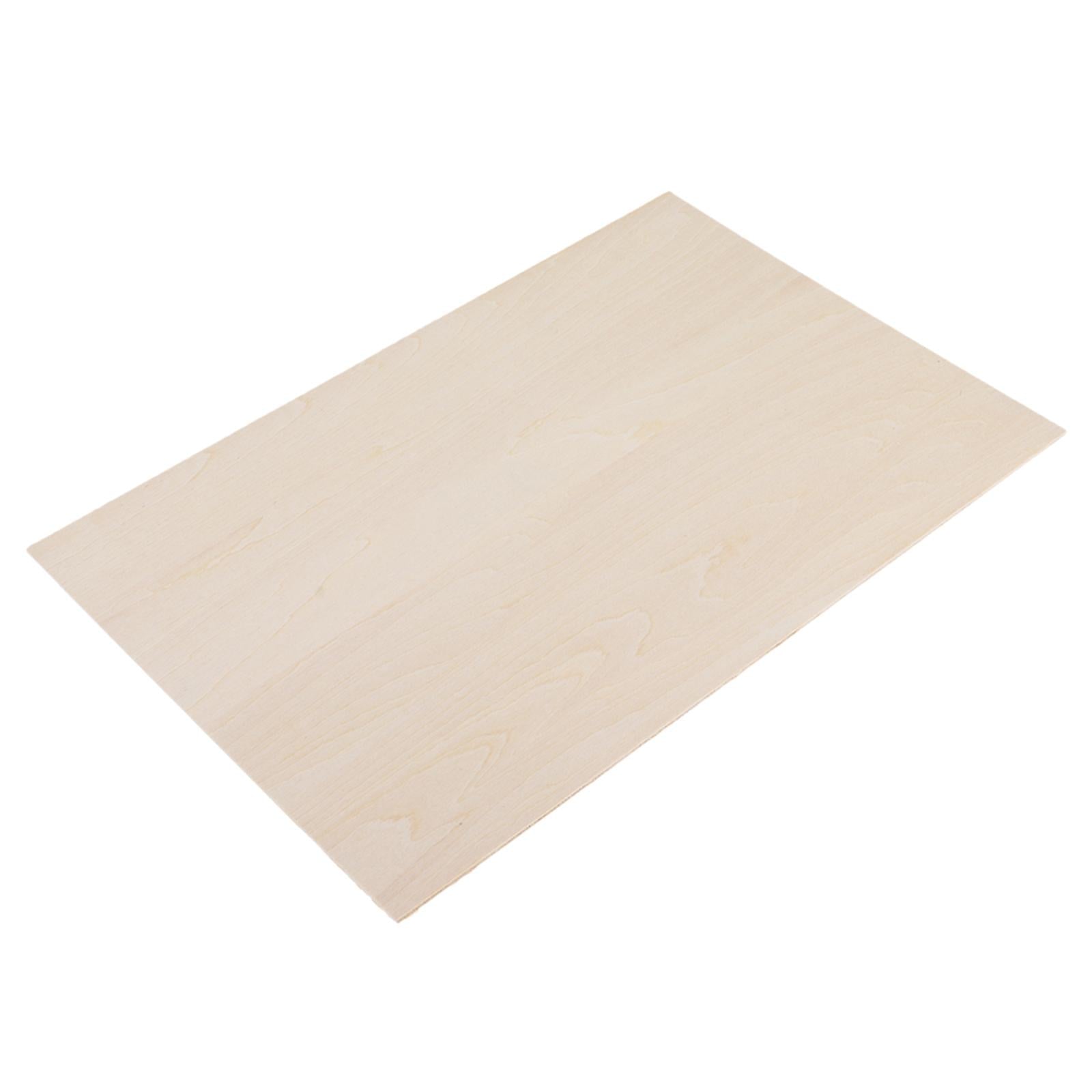 4x10 Pieces Wood Sheets Board Thin Plywood Board for Making Plane Model Crafts 100x50x2mm
