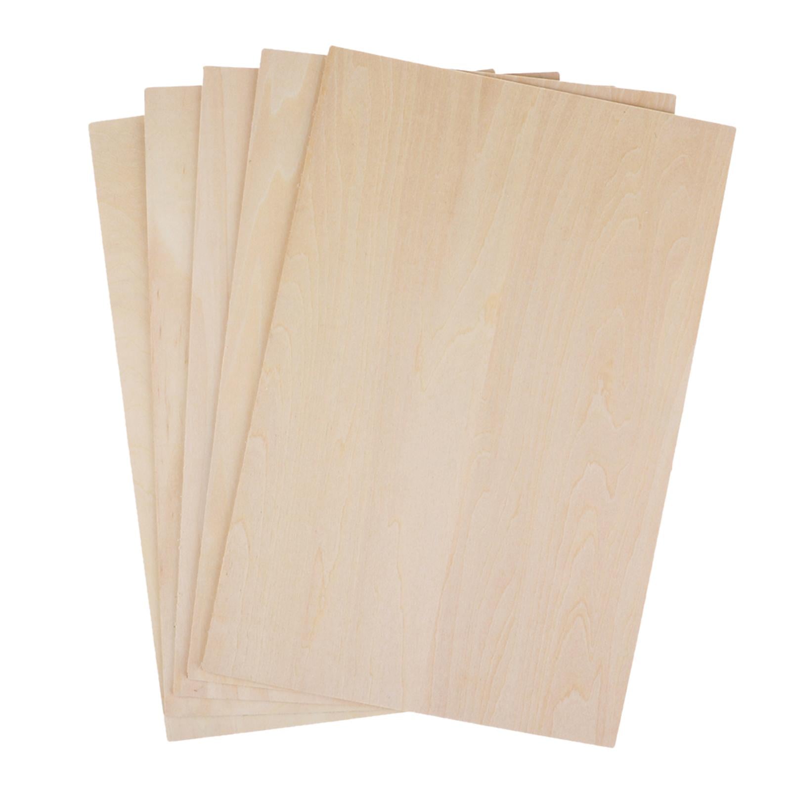 3x10 Pieces Wood Sheets Board Thin Plywood Board for Making Plane Model Crafts 200x50x2mm