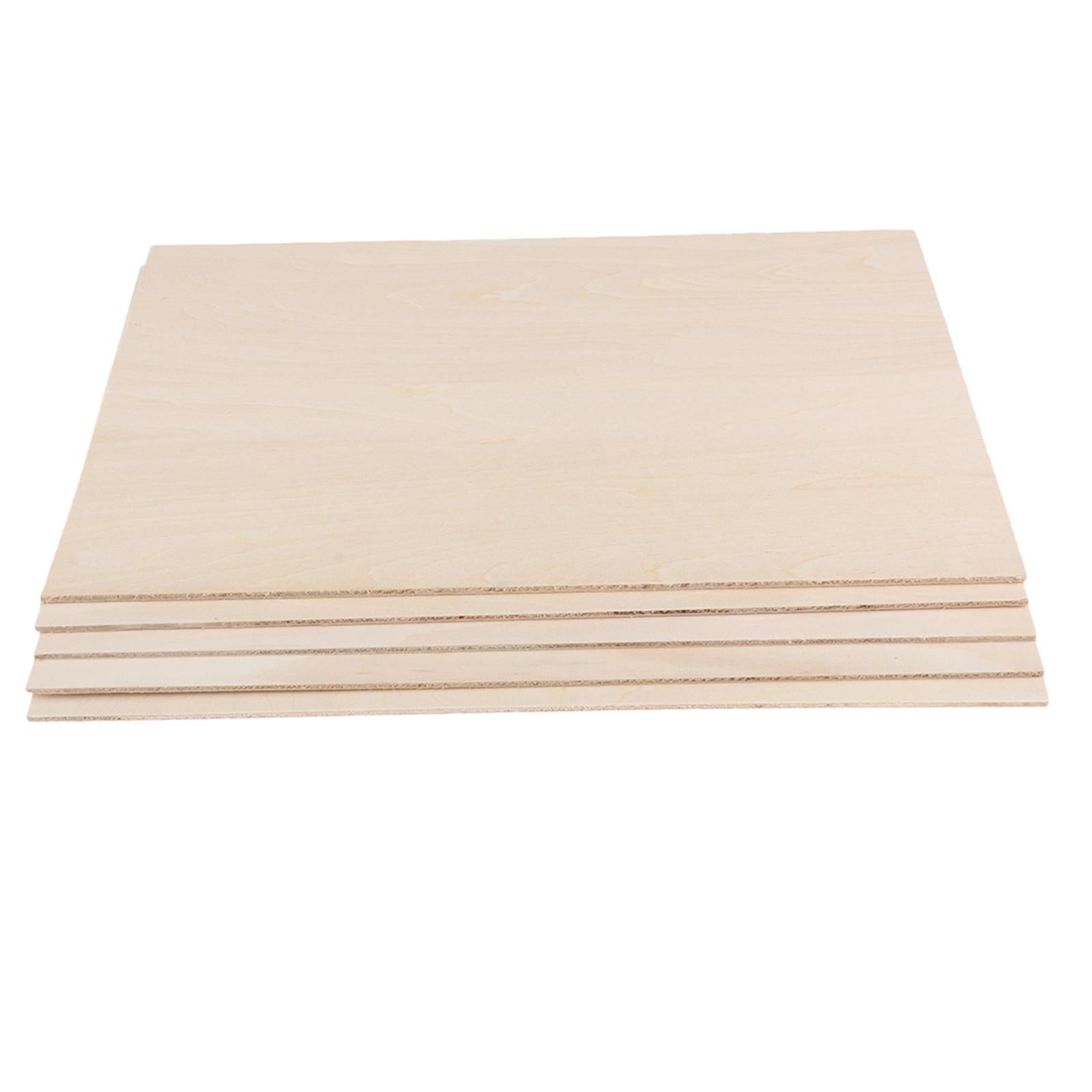 2x10 Pieces Wood Sheets Board Thin Plywood Board for Making Plane Model Crafts 200x50x2mm