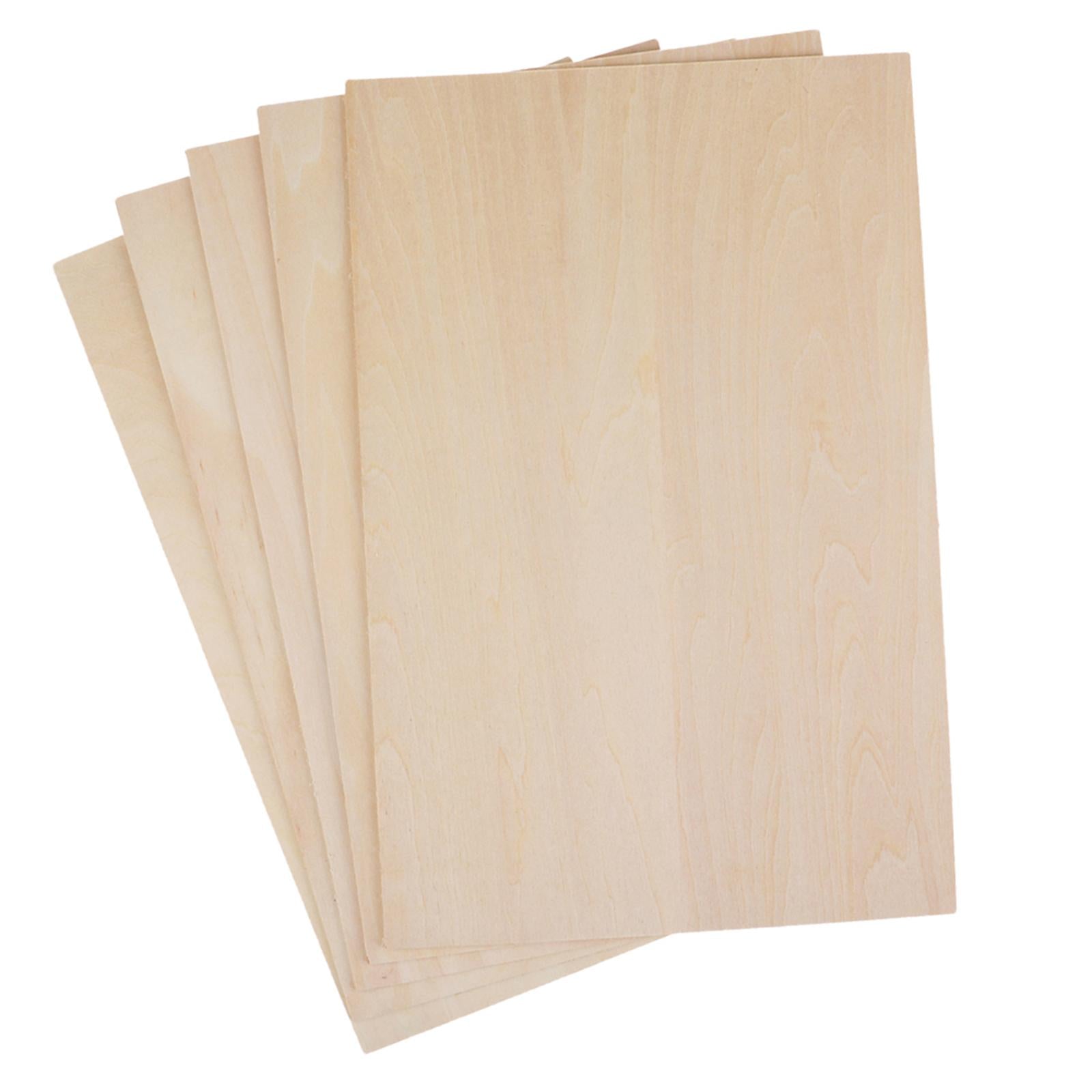 3x10 Pieces Wood Sheets Board Thin Plywood Board for Making Plane Model Crafts 200x50x2mm