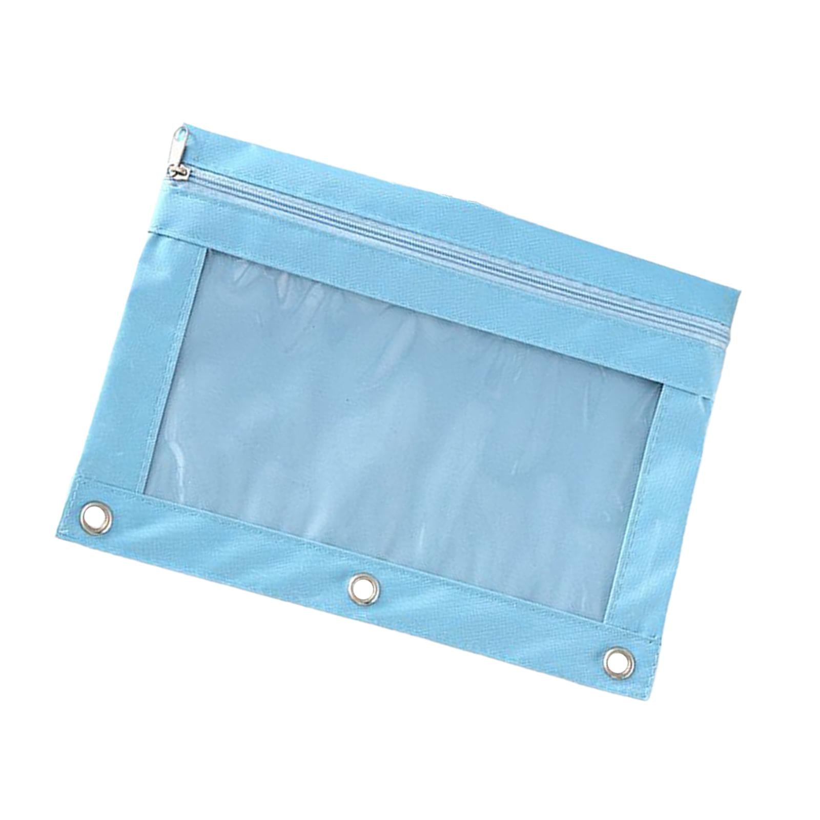 2xPencil Pouch Office Stationery Organizer Pencil Case for Children Teen Gifts Blue