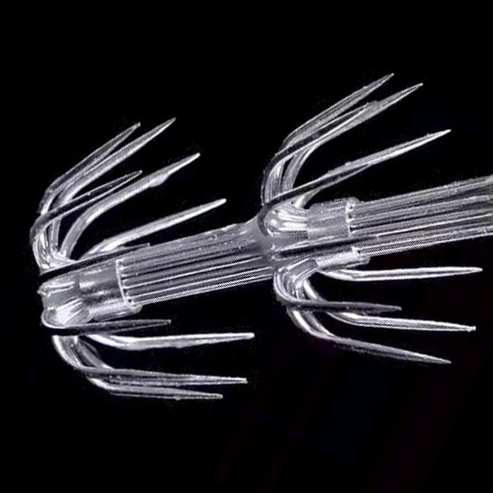 3xFishing Hook Fishing Baits Squid Jig Lures Fluorescent Durable Luminous Lure style B