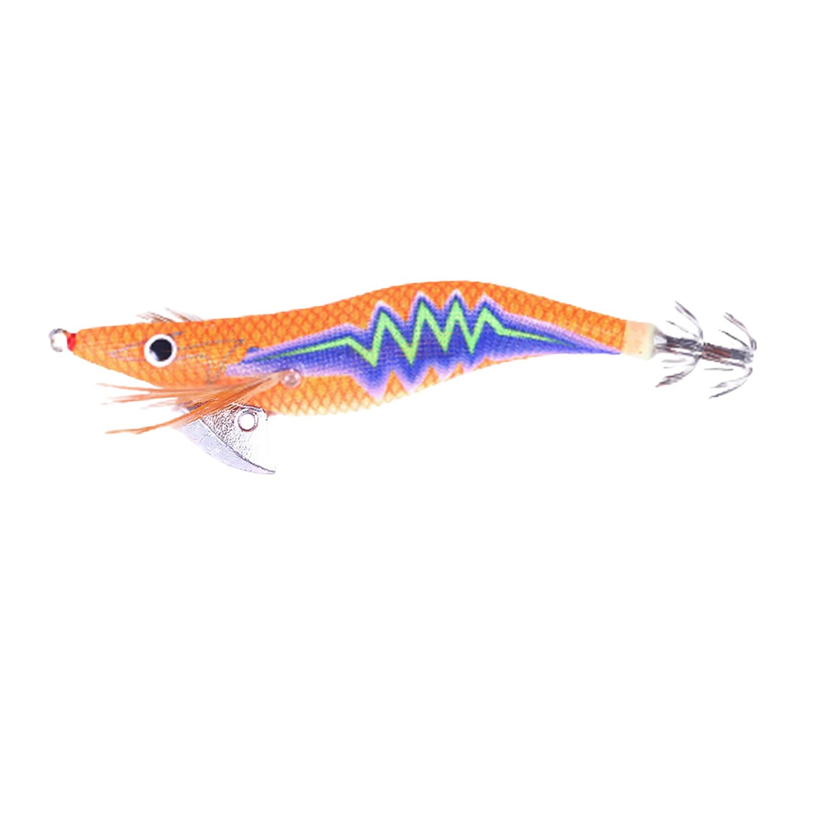 3xFishing Hook Fishing Baits Squid Jig Lures Fluorescent Durable Luminous Lure style B